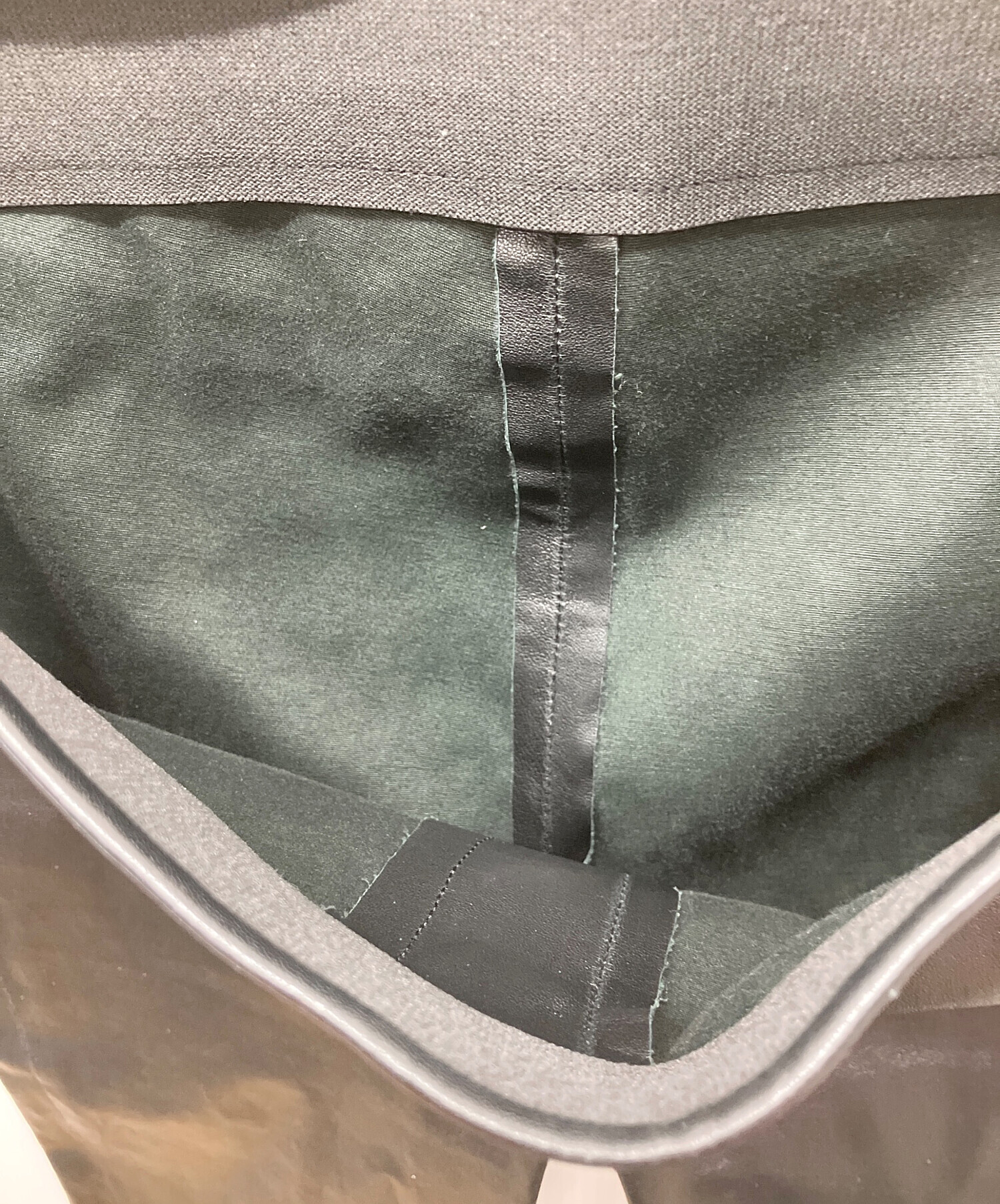 中古・古着通販】theory (セオリー) レザーパンツ ブラック｜ブランド