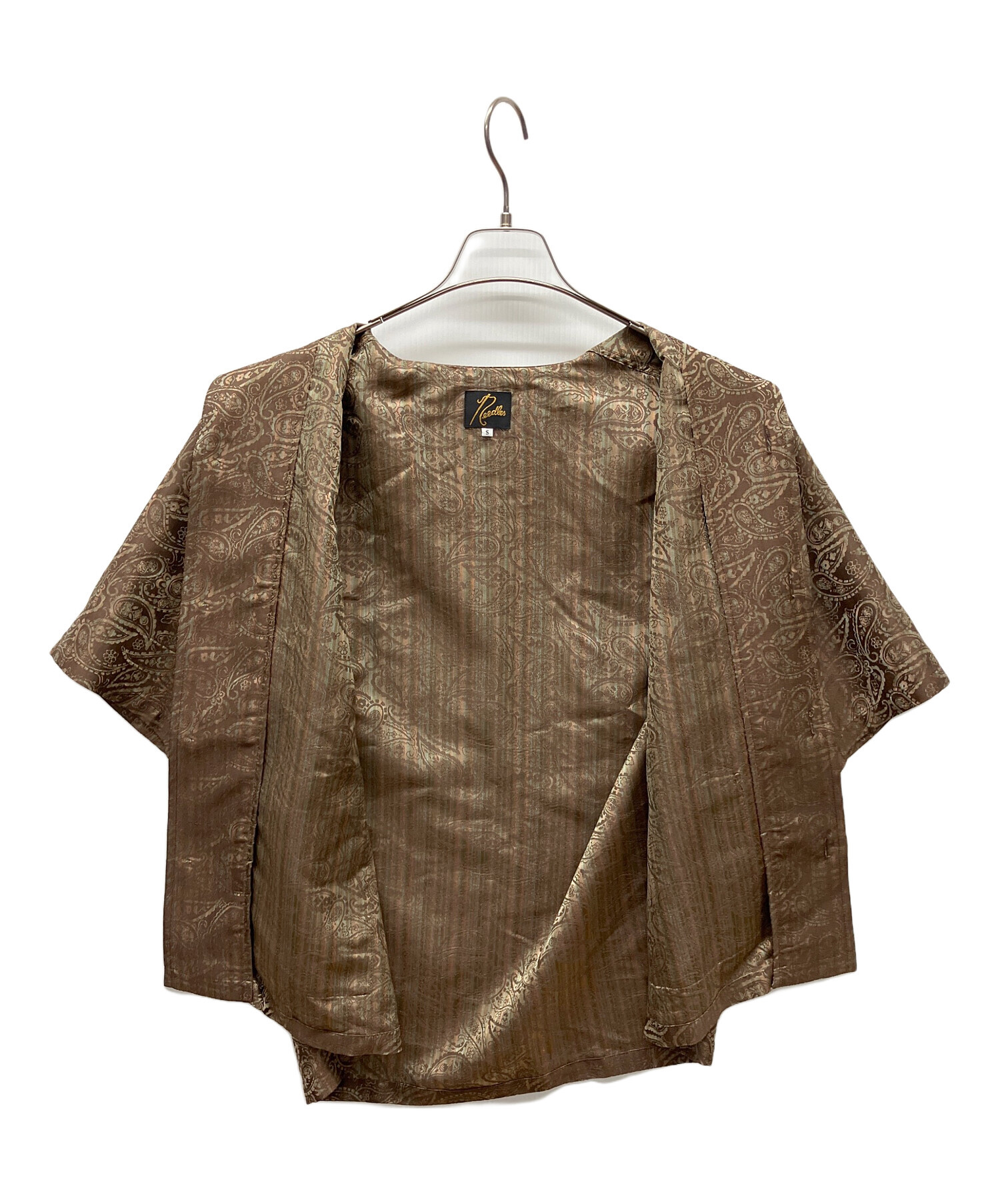 中古・古着通販】Needles (ニードルズ) 半袖シャツ ブラウン サイズ:S