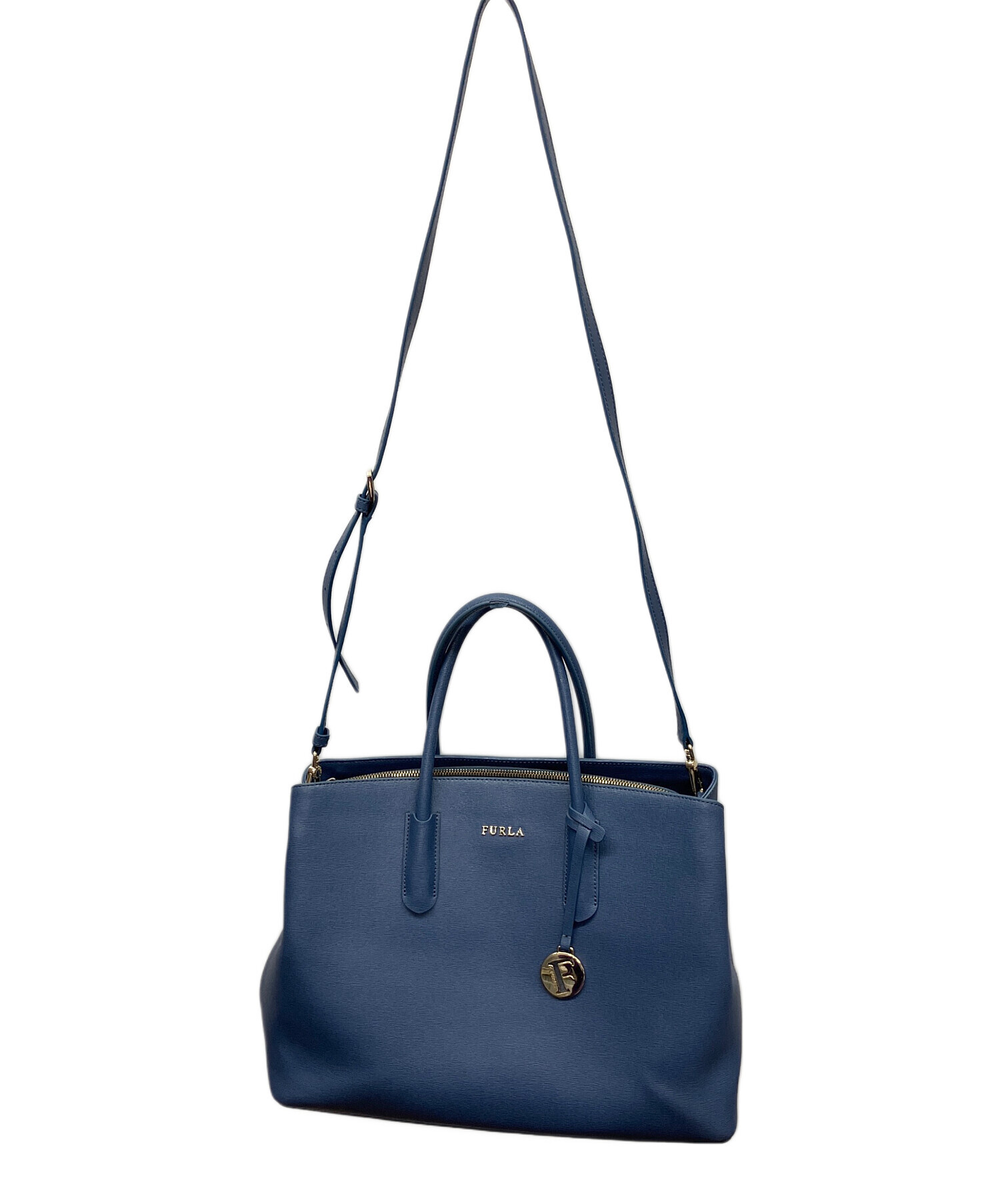 中古・古着通販】FURLA (フルラ) トートバッグ ブルー｜ブランド・古着 