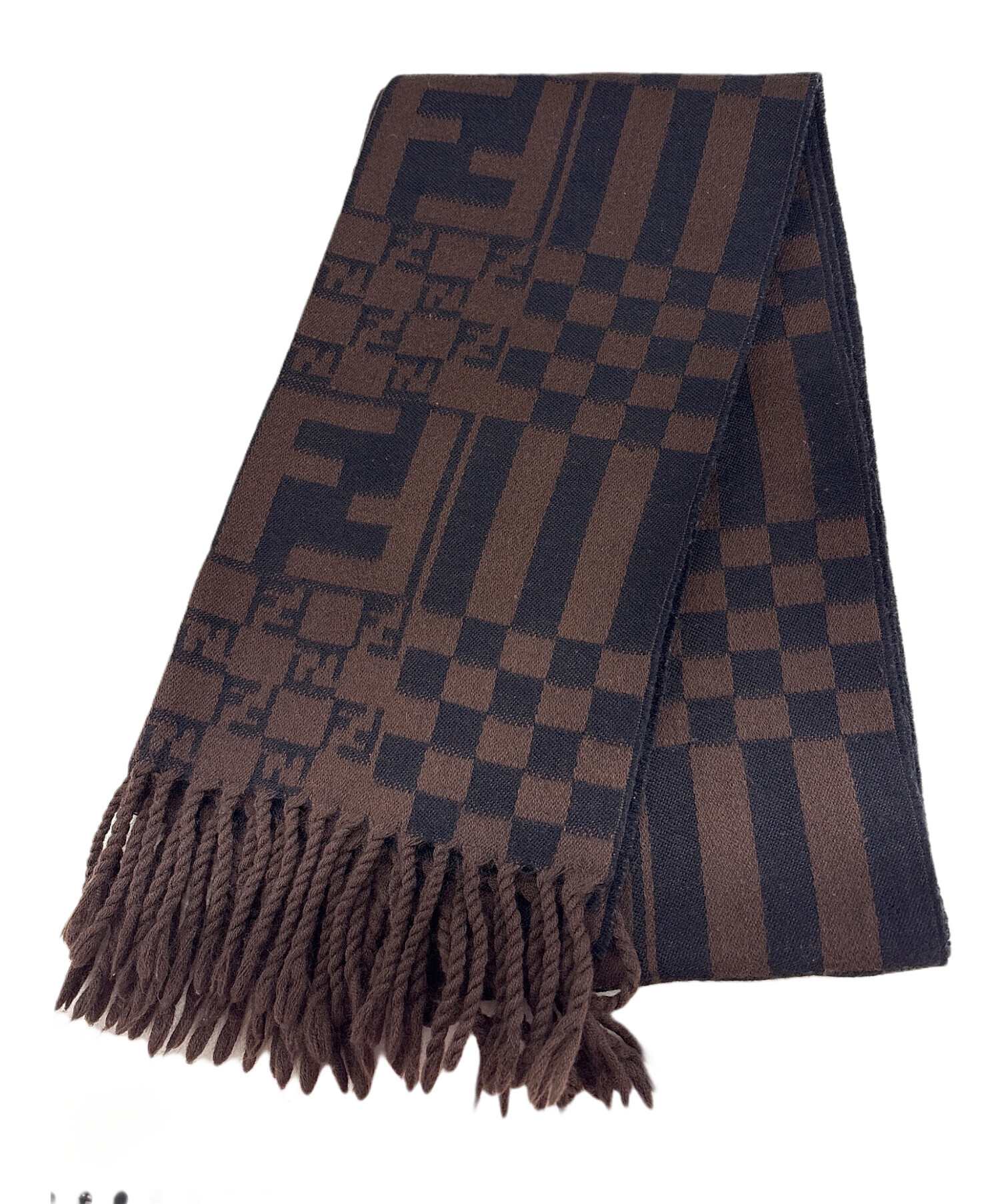 中古・古着通販】FENDI (フェンディ) マフラー ブラウン｜ブランド