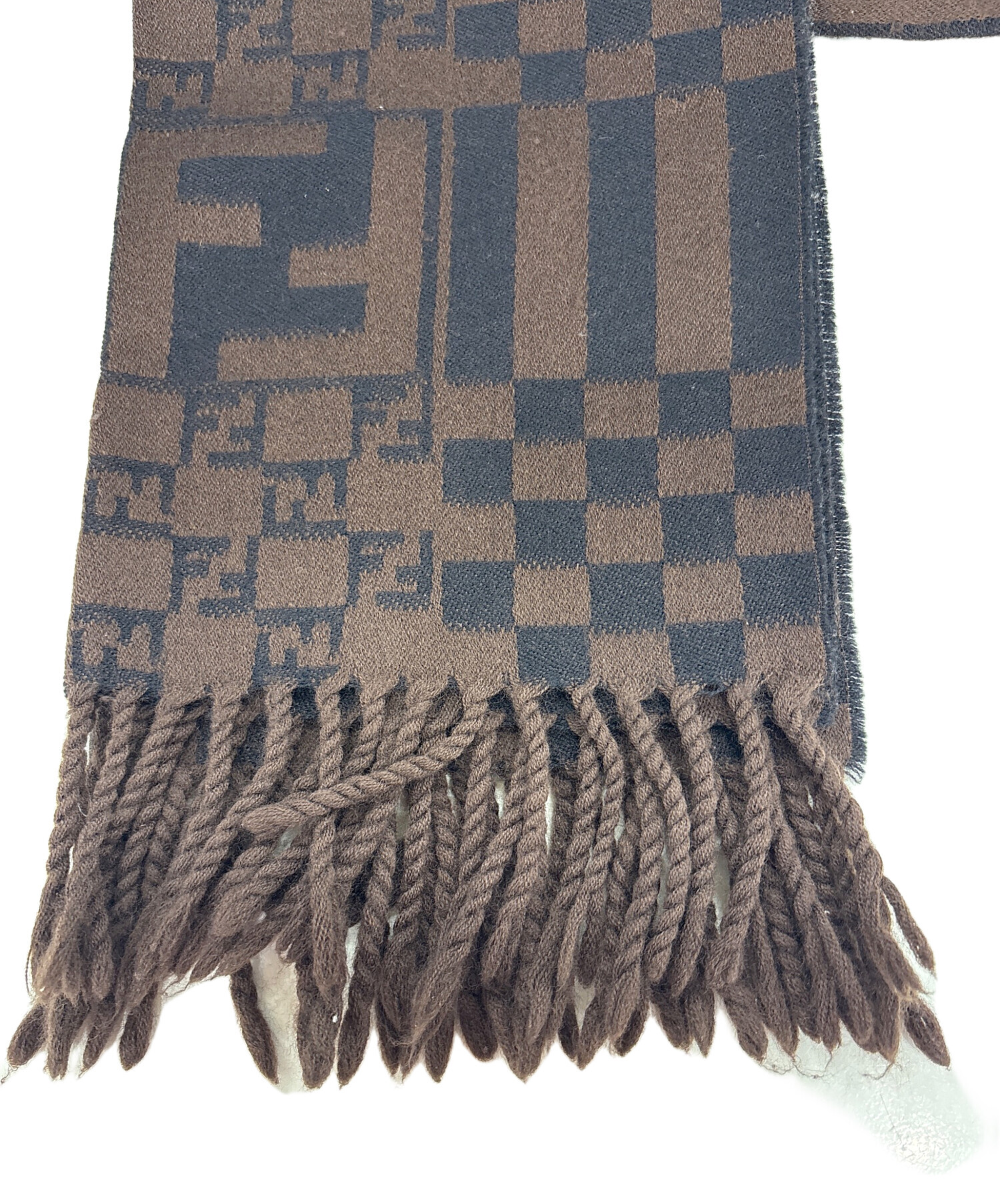 中古・古着通販】FENDI (フェンディ) マフラー ブラウン｜ブランド