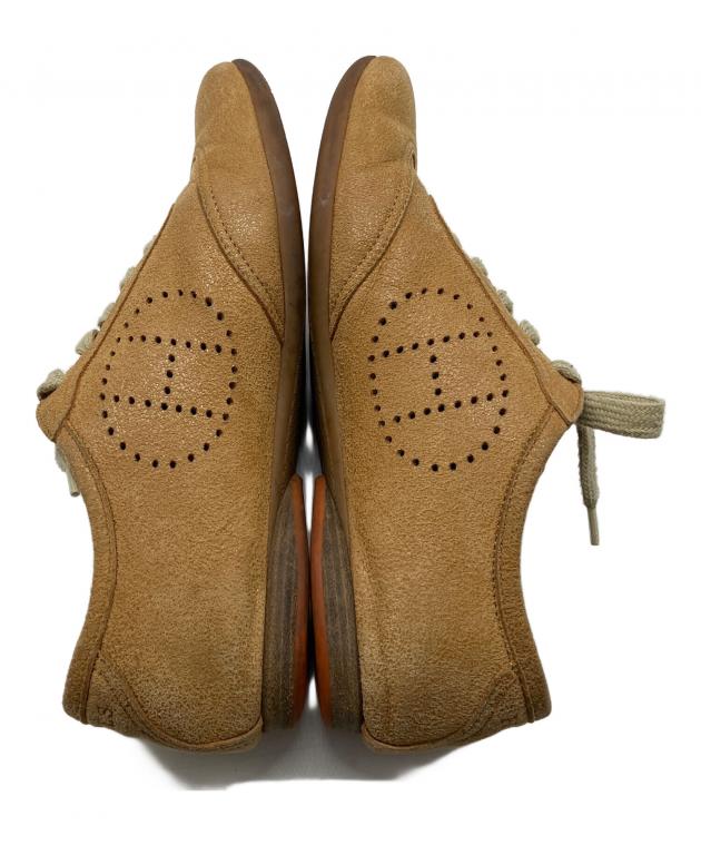 中古・古着通販】HERMES (エルメス) レザースニーカー ブラウン サイズ