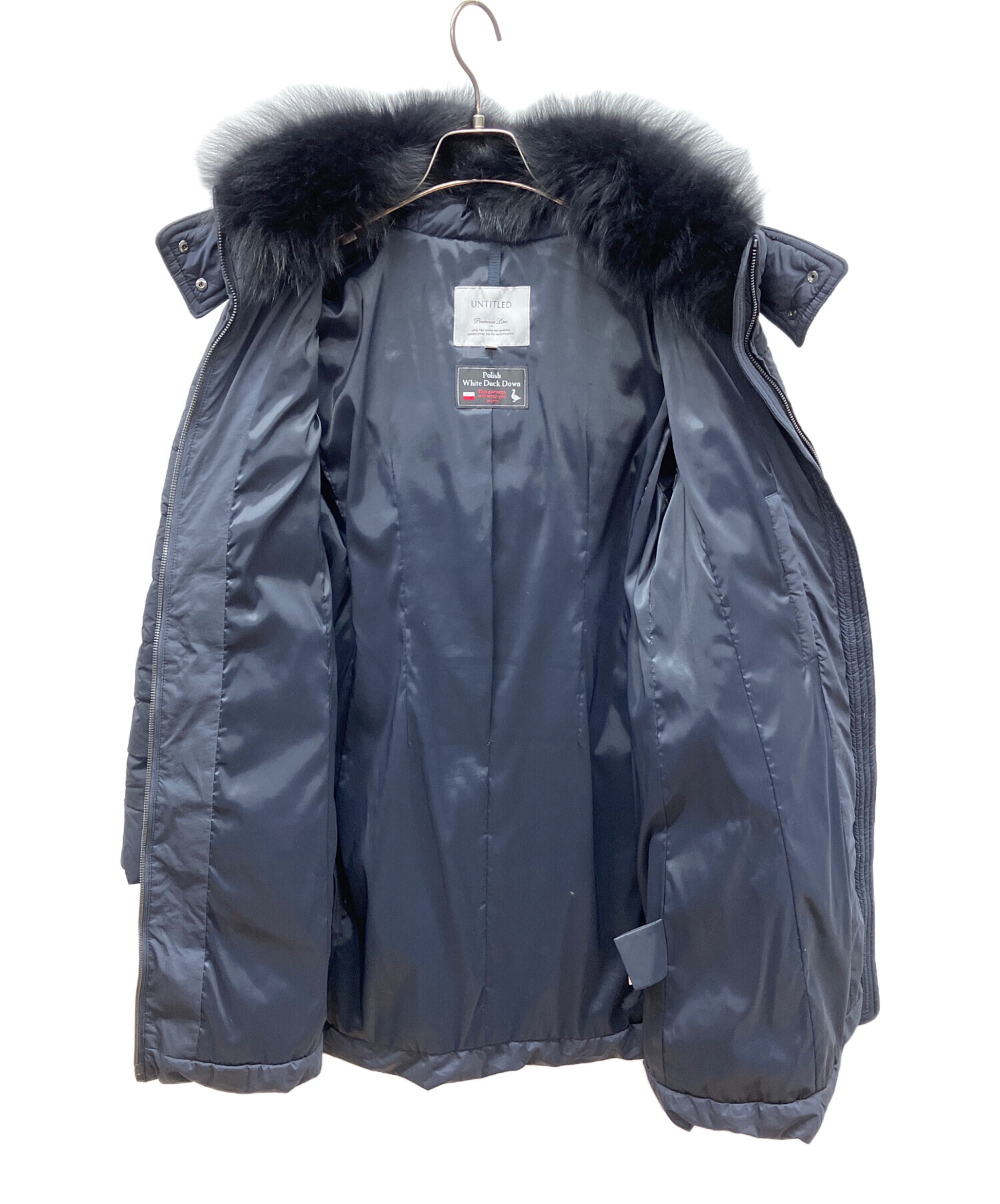 中古・古着通販】UNTITLED (アンタイトル) ダウンコート ネイビー