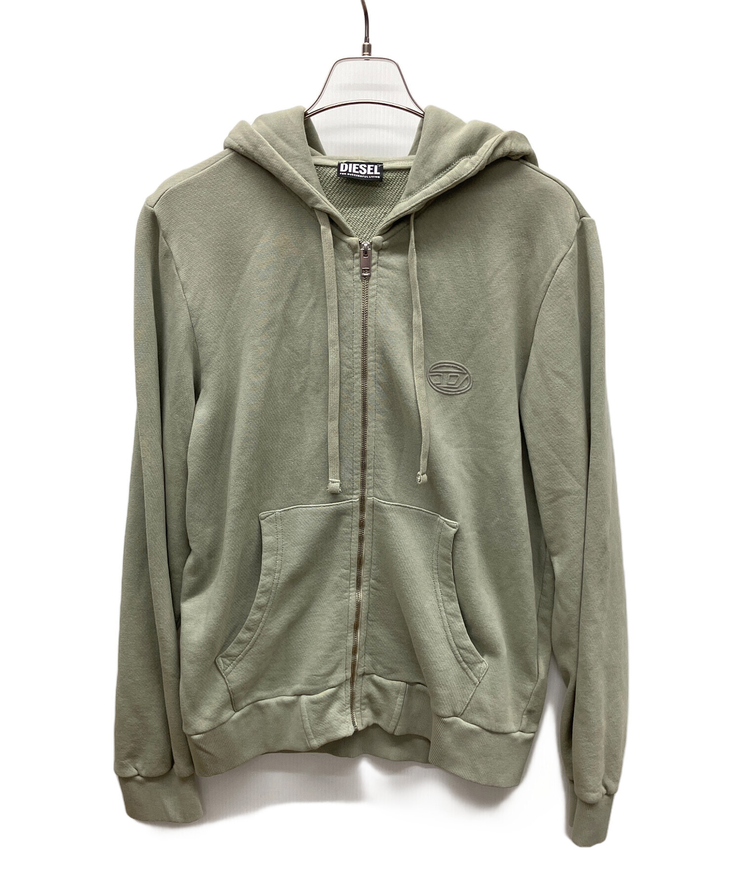 中古・古着通販】DIESEL (ディーゼル) パーカー グリーン サイズ:L