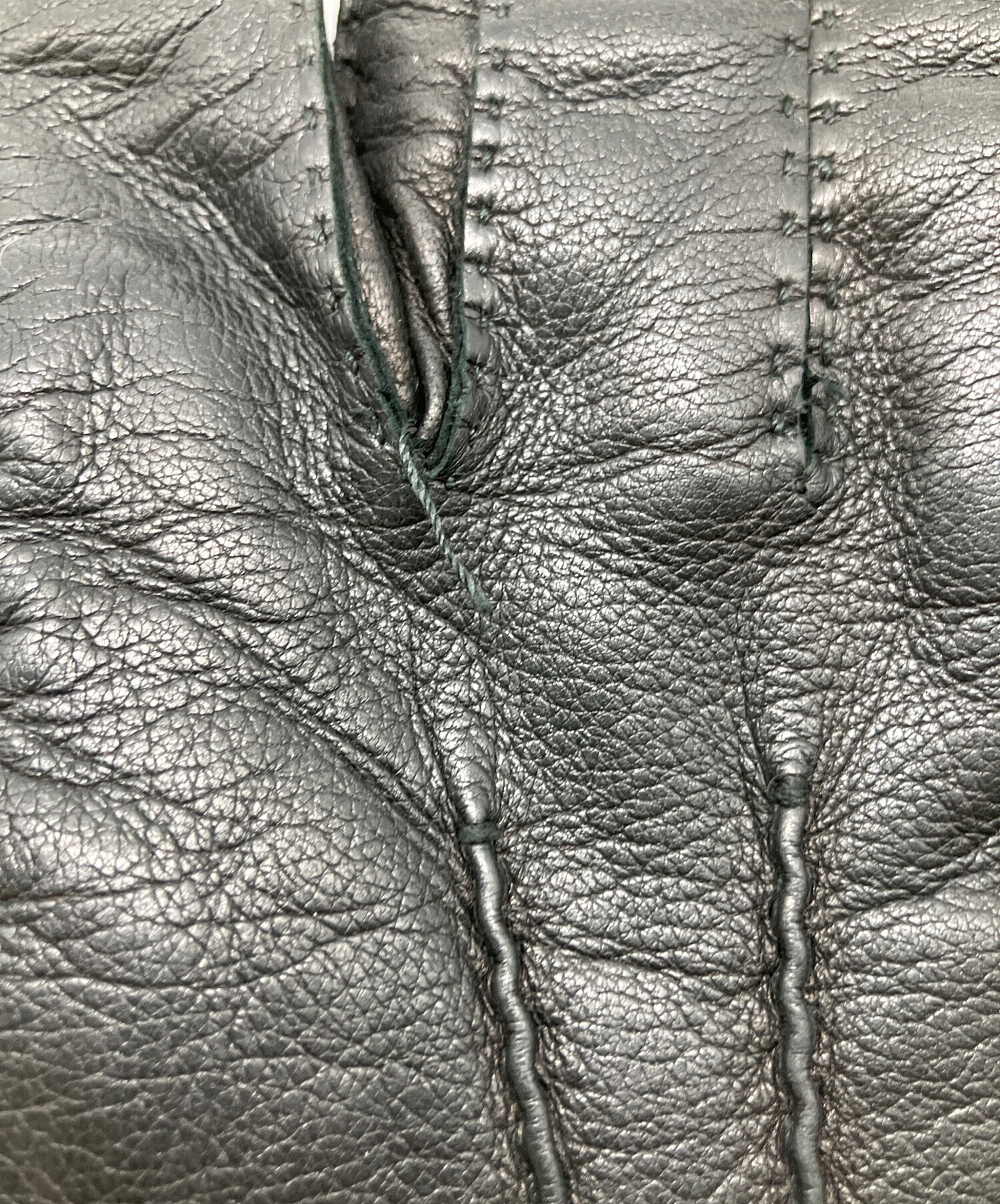 中古・古着通販】Ferragamo (フェラガモ) レザーグローブ ブラック