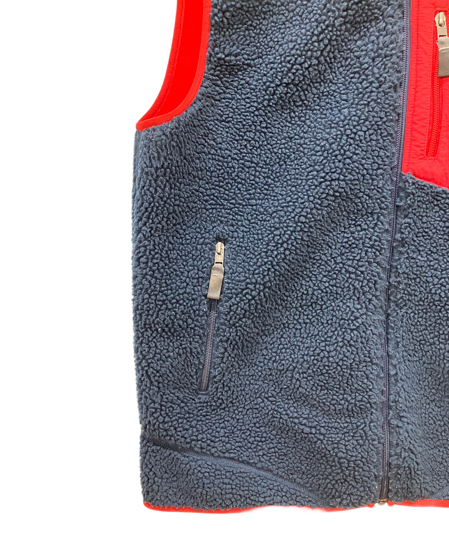 中古・古着通販】Patagonia (パタゴニア) ベスト レッド×ネイビー