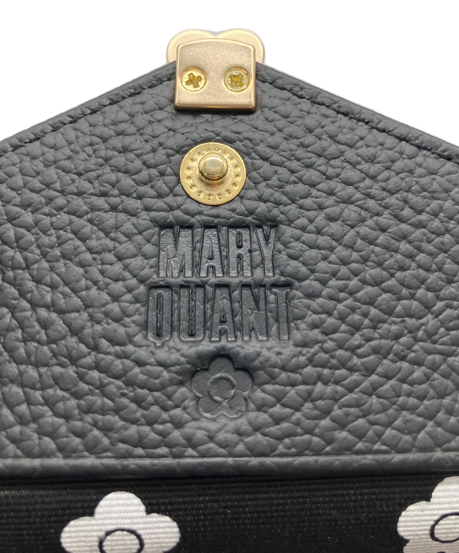 中古・古着通販】MARY QUANT (マリークヮント) 3つ折り財布 ブラック