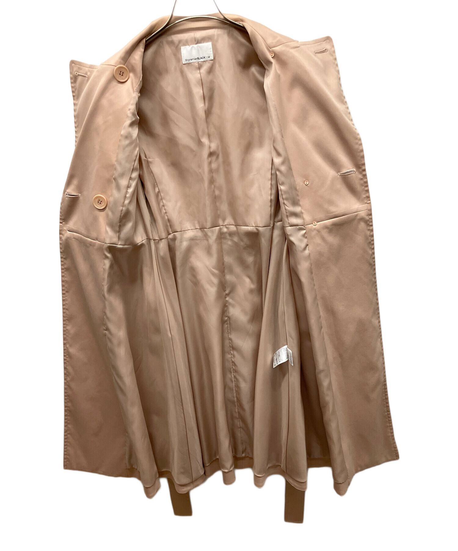 M-premier BLACK ベージュアウター サイズ36 中古・古着通販】M-premierBLACK (エムプルミエブラック) コート