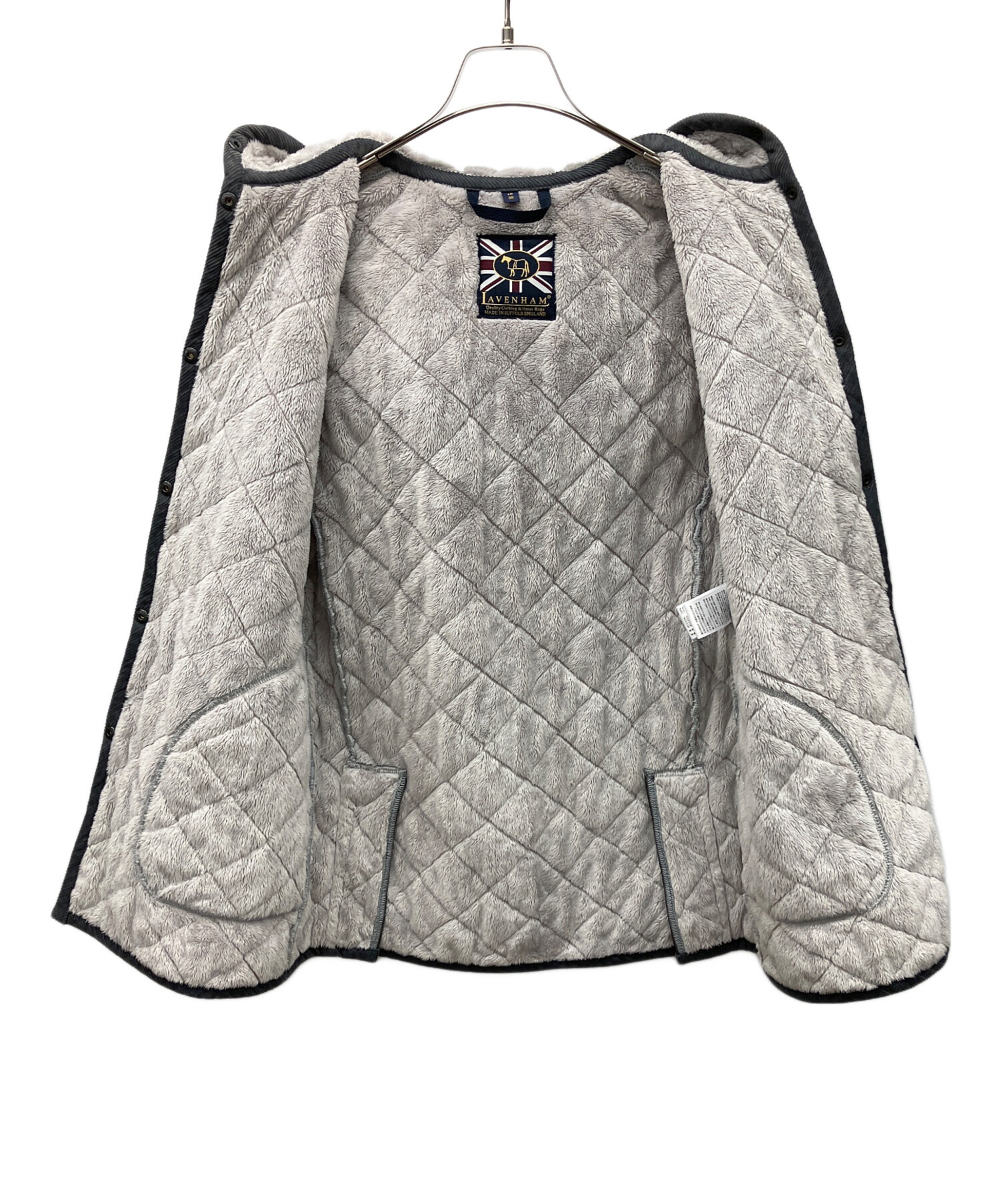 中古・古着通販】LAVENHAM (ラベンハム) キルティングコート グレー