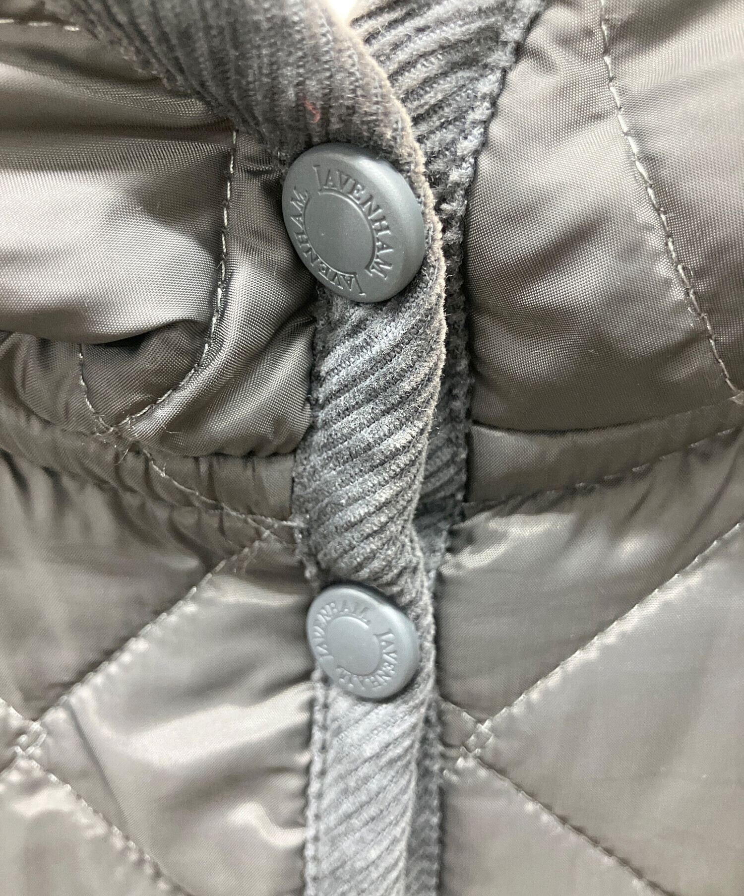 中古・古着通販】LAVENHAM (ラベンハム) キルティングコート グレー