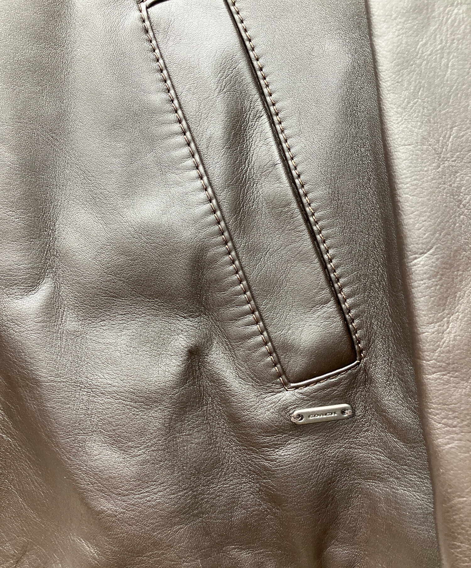 中古・古着通販】COACH (コーチ) レザージャケット ブラウン サイズ:L