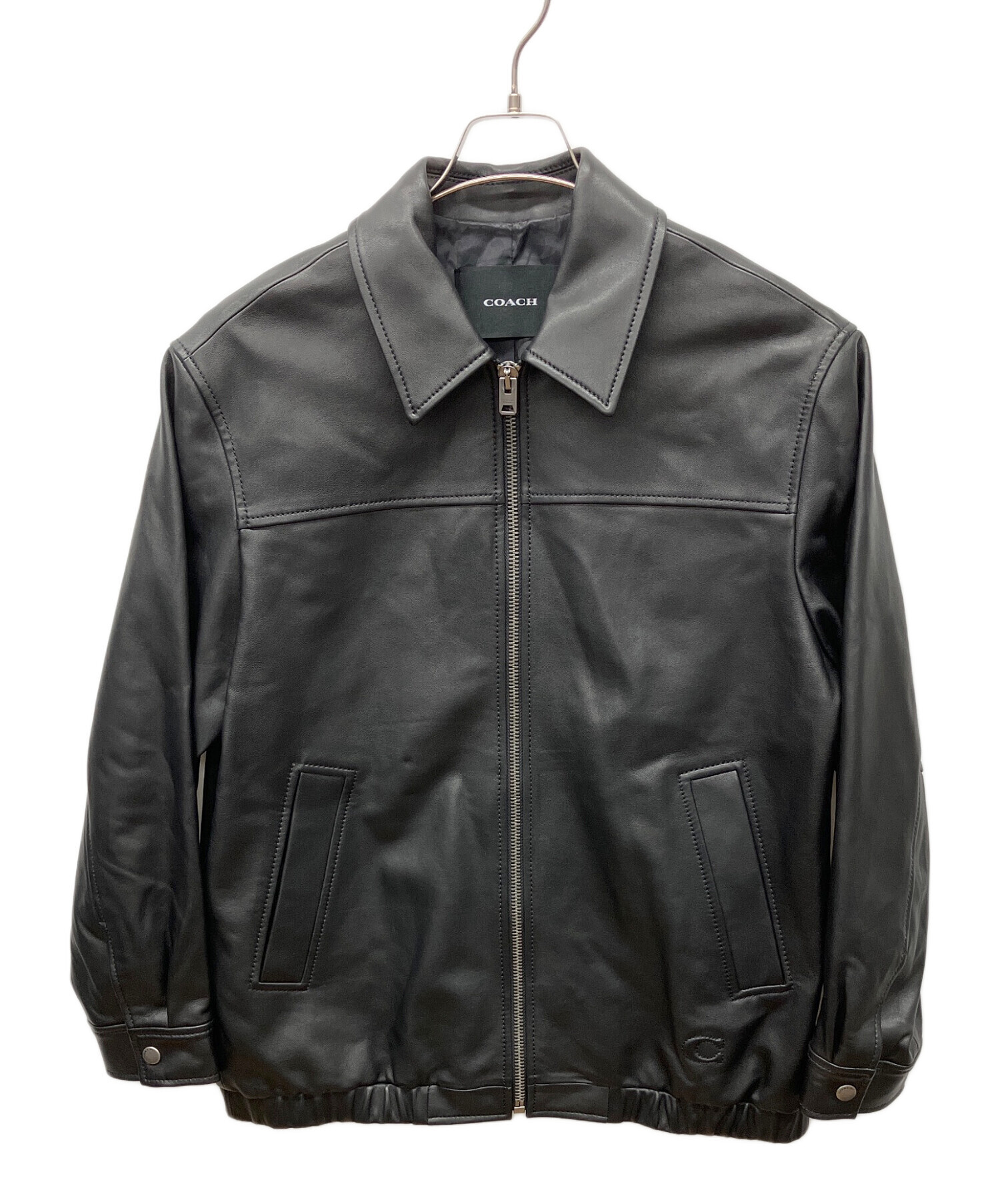 【希少】COACH レザージャケット スタジャン オールレザー 黒タグ M 中古・古着通販】COACH (コーチ) レザージャケット ブラック サイズ:M