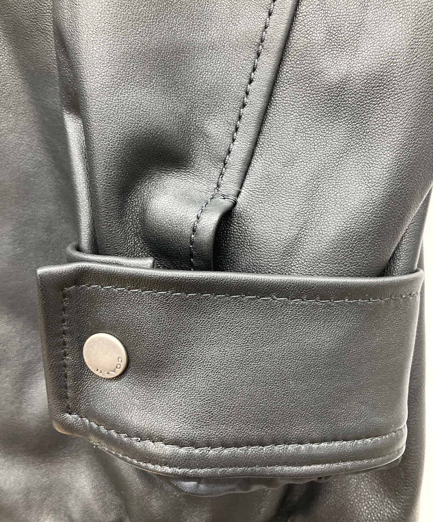 中古・古着通販】COACH (コーチ) レザージャケット ブラック サイズ:M