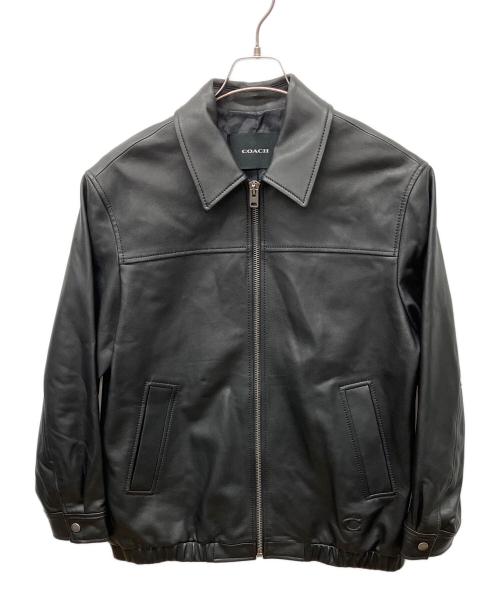 中古・古着通販】COACH (コーチ) レザージャケット ブラック サイズ:M