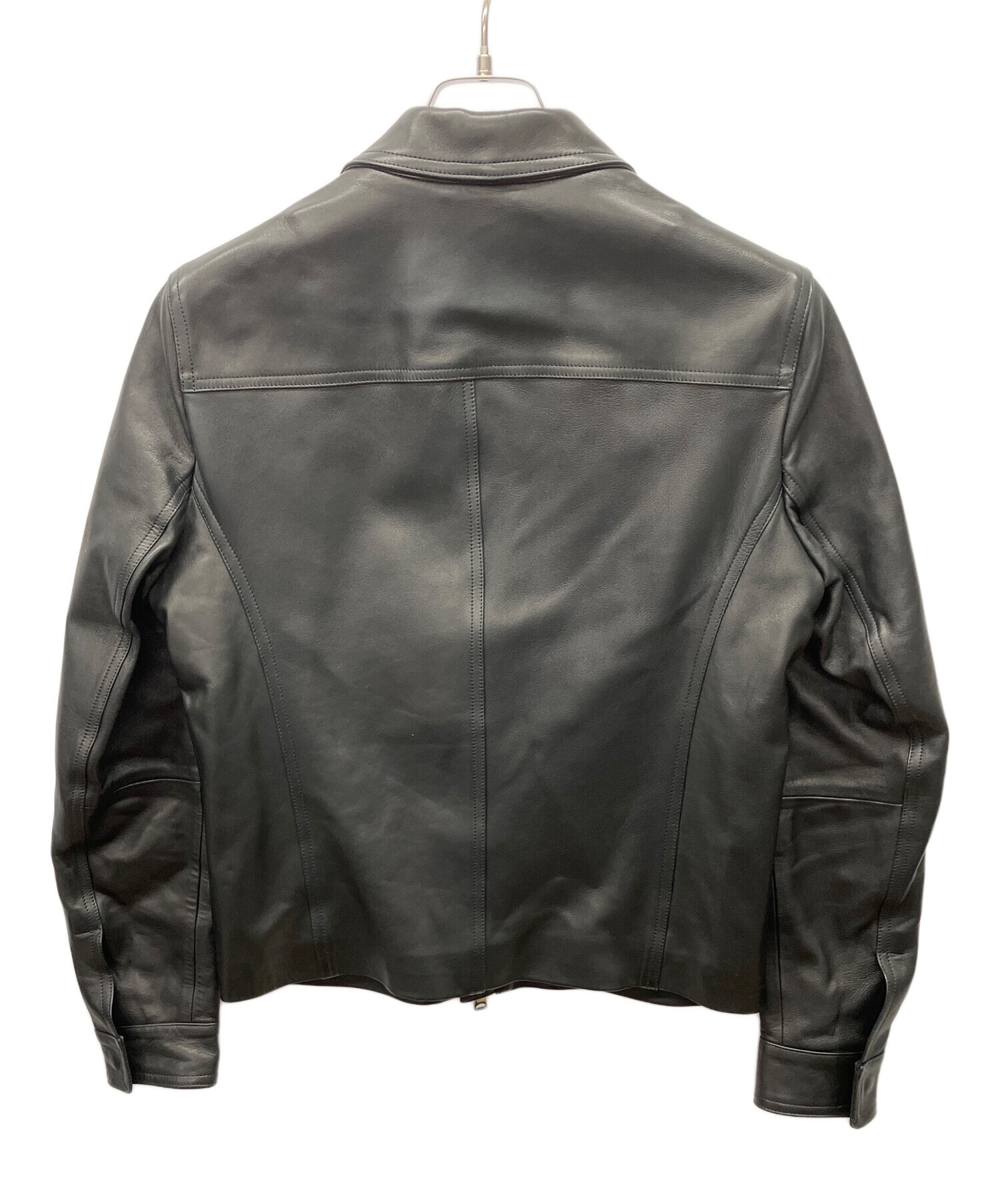 エンメティ　レザージャケット 中古・古着通販】EMMETI (エンメティ) レザージャケット ブラック