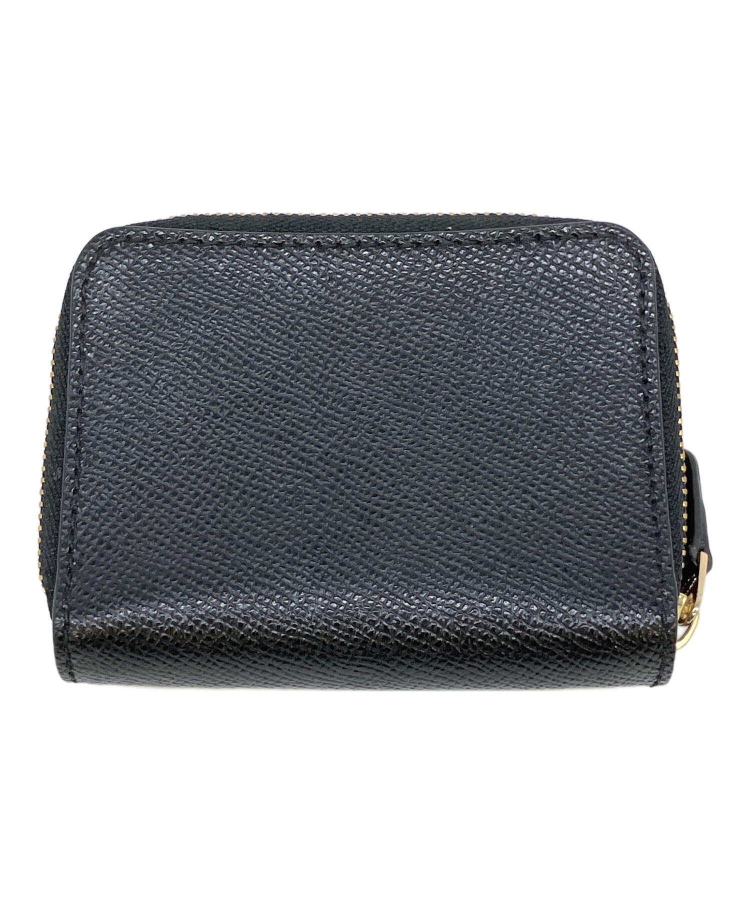 中古・古着通販】COACH (コーチ) 3つ折り財布 ブラック｜ブランド