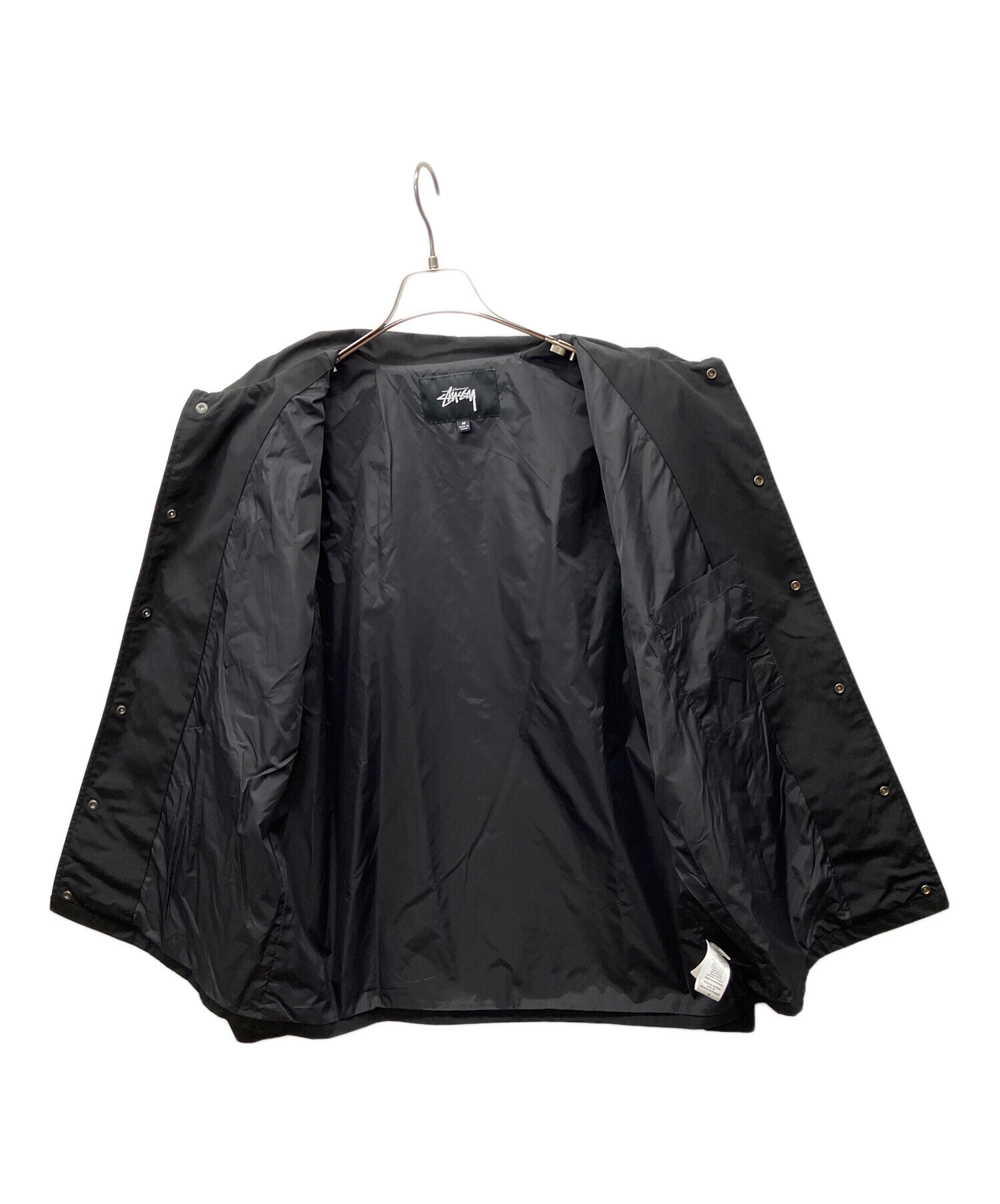 中古・古着通販】stussy (ステューシー) コーチジャケット ブラック