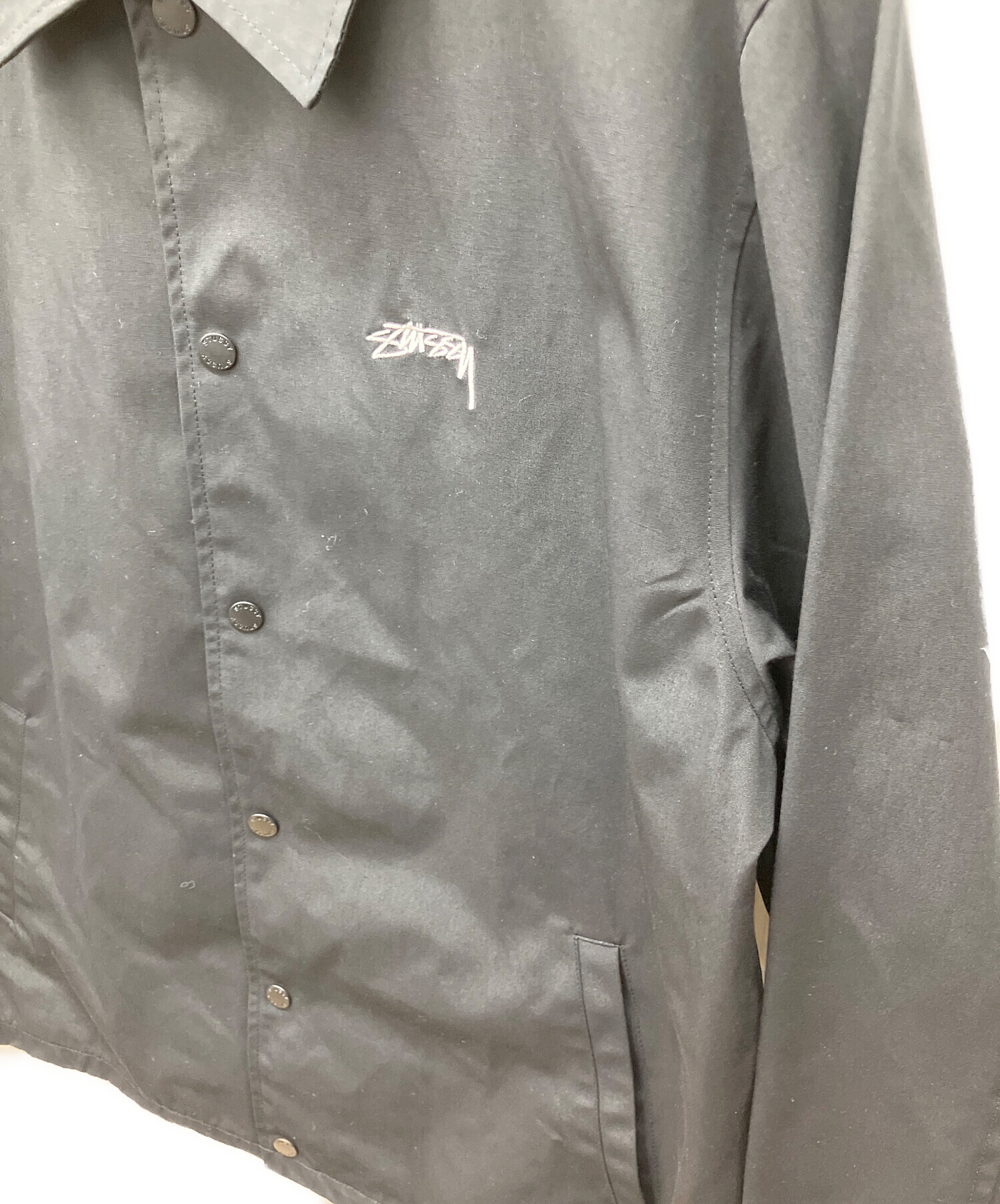 中古・古着通販】stussy (ステューシー) コーチジャケット ブラック