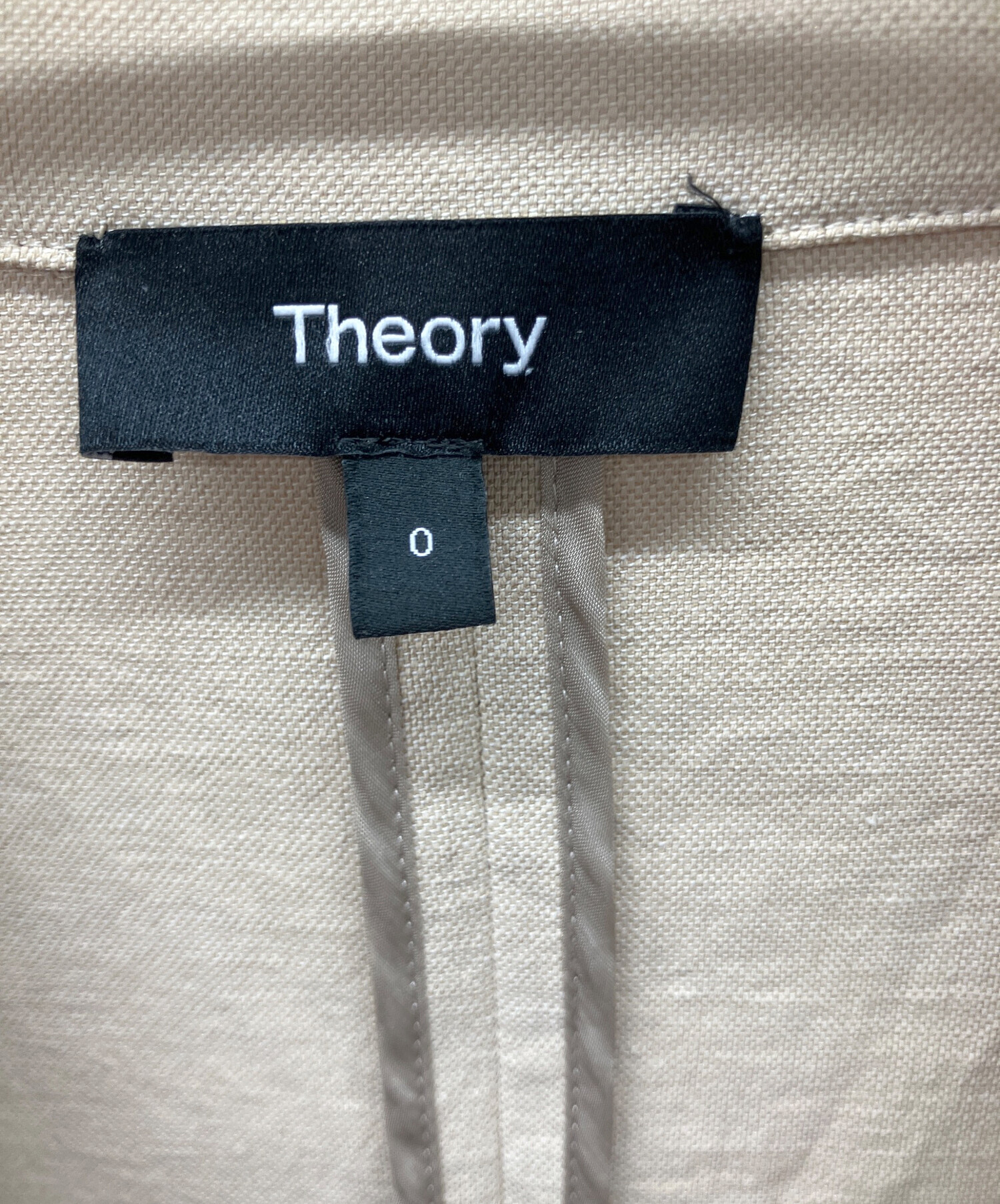 中古・古着通販】theory (セオリー) リネンジャケット ベージュ