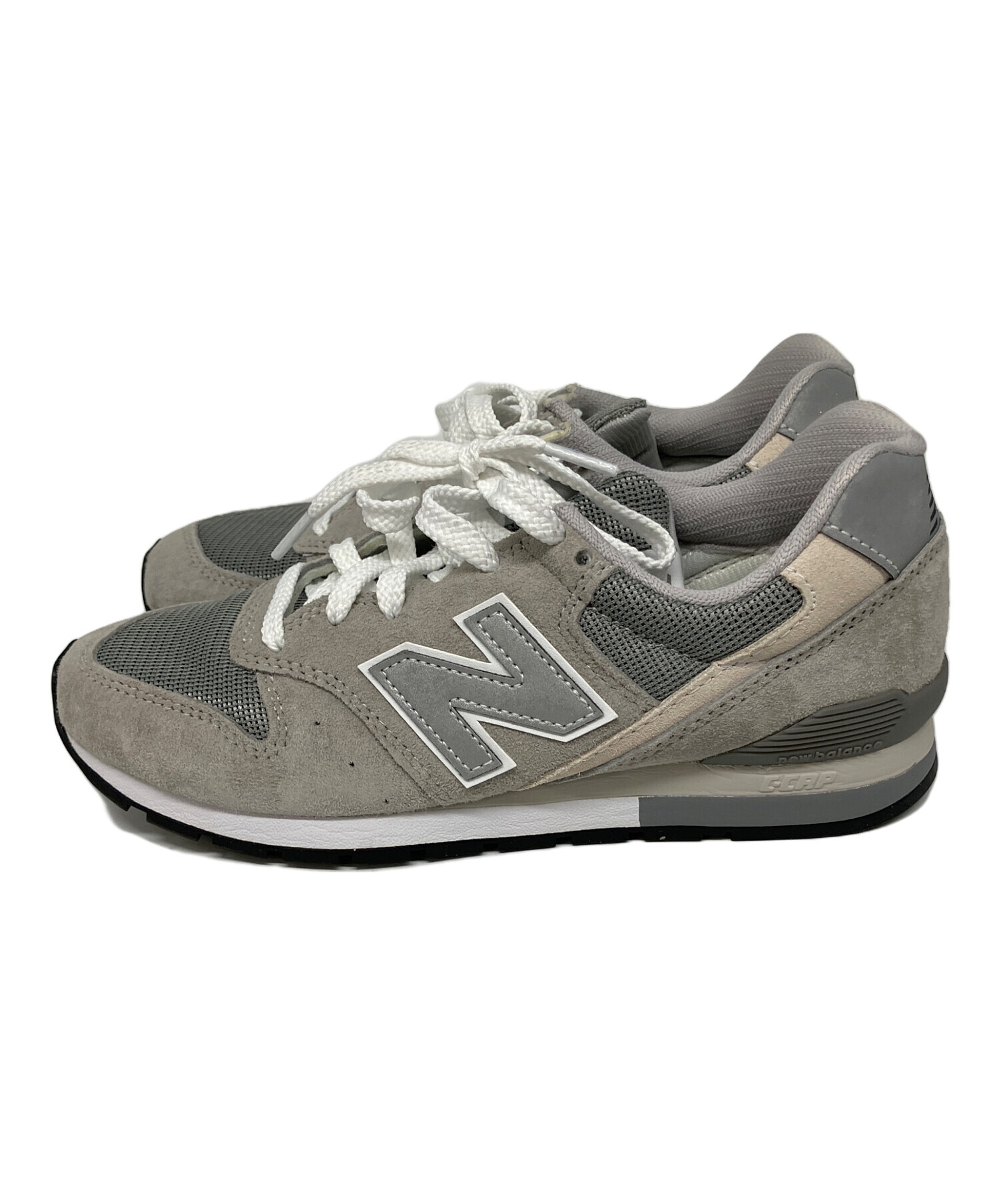 【中古】ニューバランス NEW BALANCE ローカットスニーカー シューズ メッシュ スエード 切替 ロゴ US5 23cm グレー 中古・古着通販】NEW BALANCE (ニューバランス) ローカットスニーカー