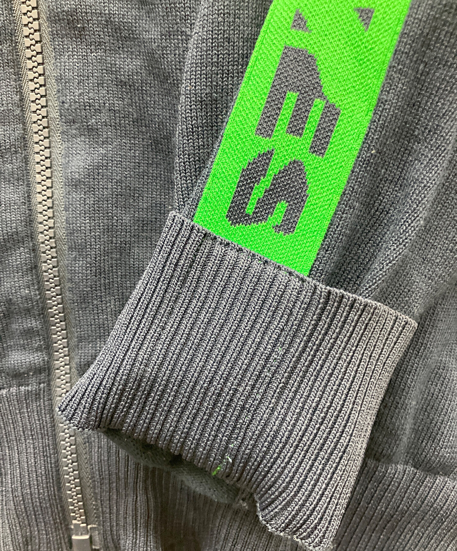 DIESEL (ディーゼル) トラックジャケット ネイビー×グリーン サイズ:L 