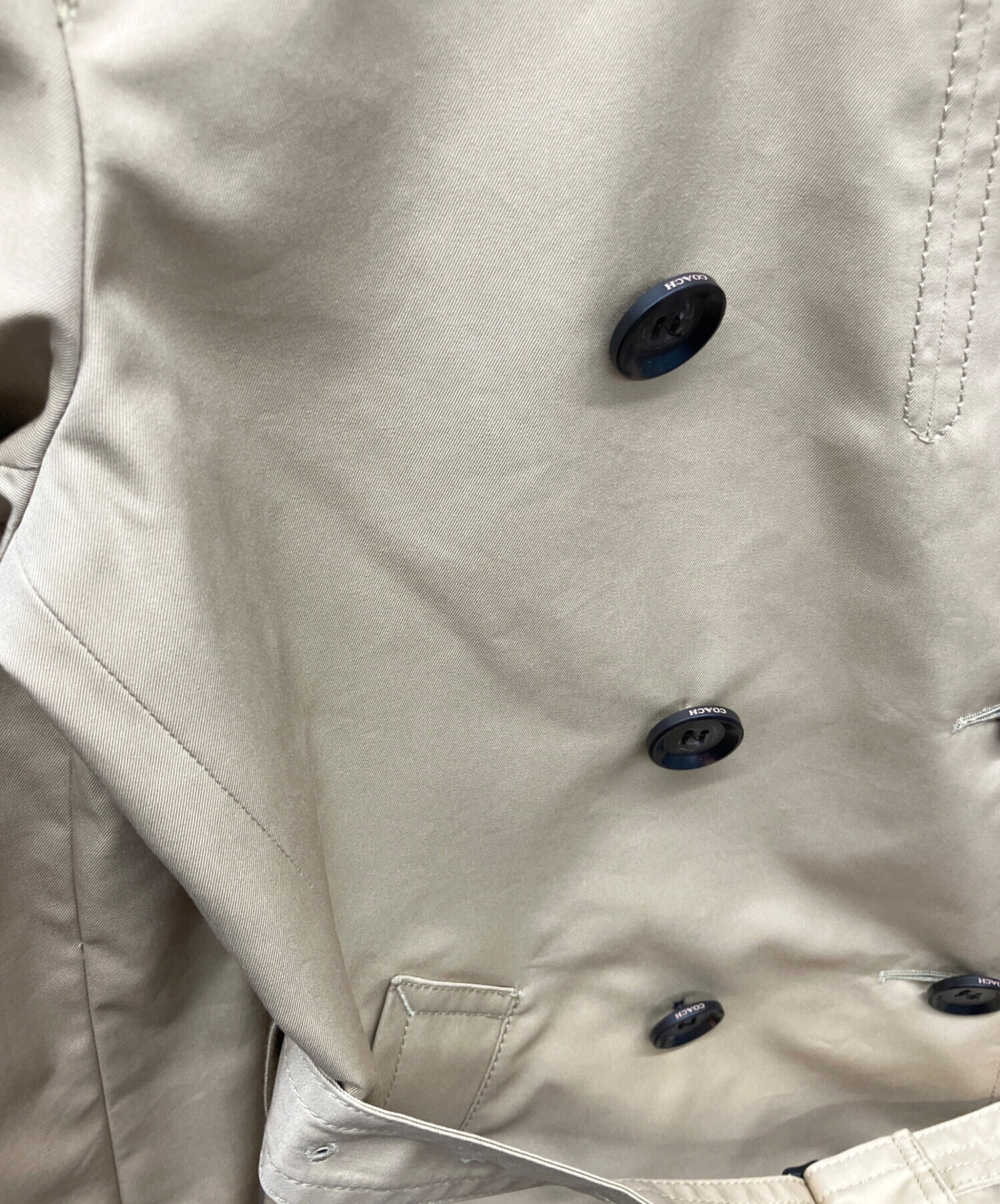 『未使用品』COACH コーチ　トレンチコート　ターンロック　シグネチャー M 公式】コーチアウトレット | シグネチャー ターンロック トレンチ