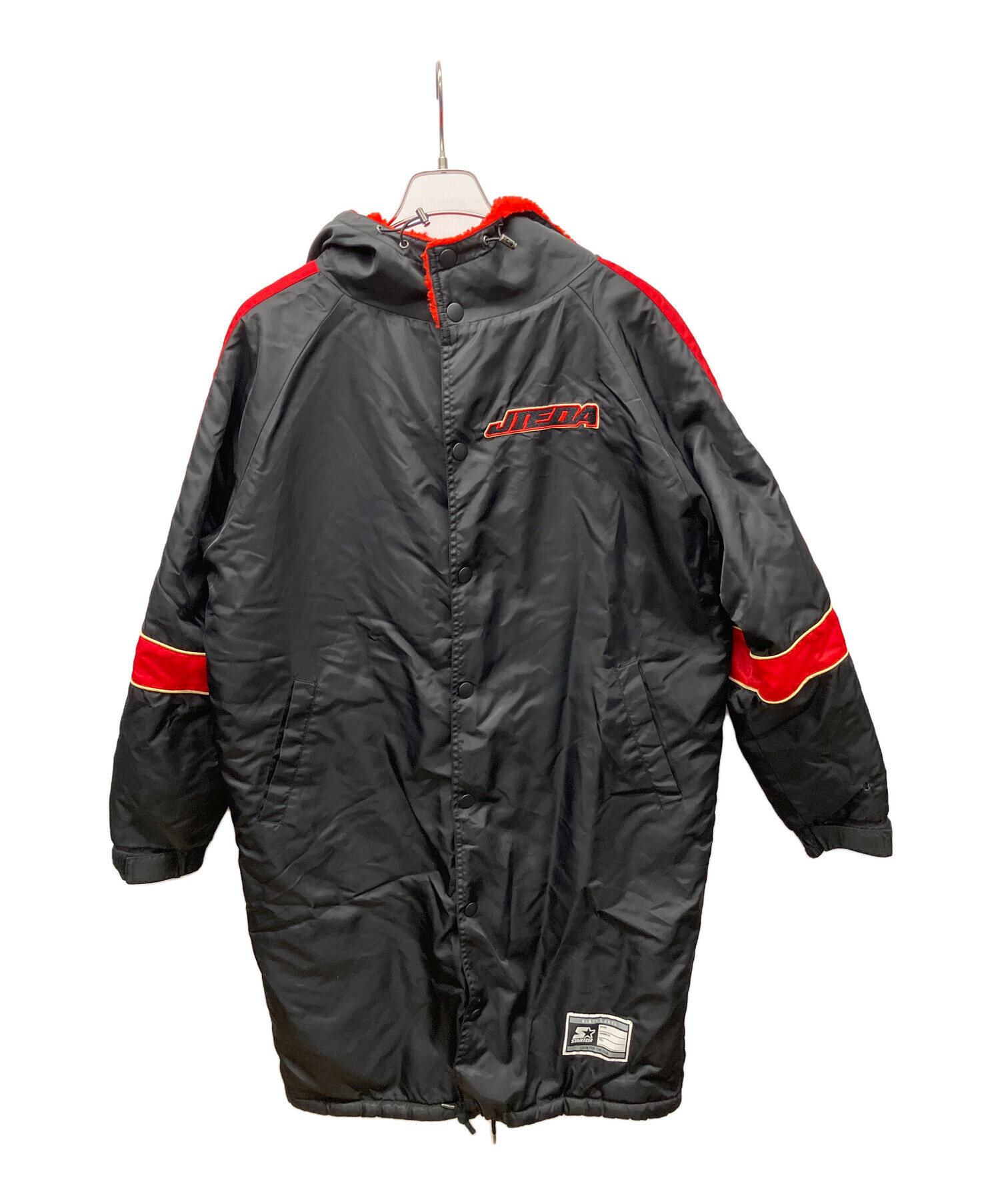 カステリ スウェットジップジャケット ２XLサイズ USA古着 ブラック レッド 中古・古着通販】STARTER (スターター) 中綿ジャケット ブラック