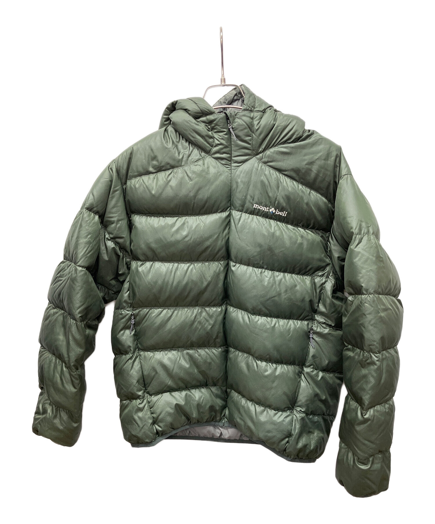 mont-bell レディース ダウンジャケット L オリーブグリーン 中古・古着通販】mont-bell (モンベル) ダウンジャケット オリーブ