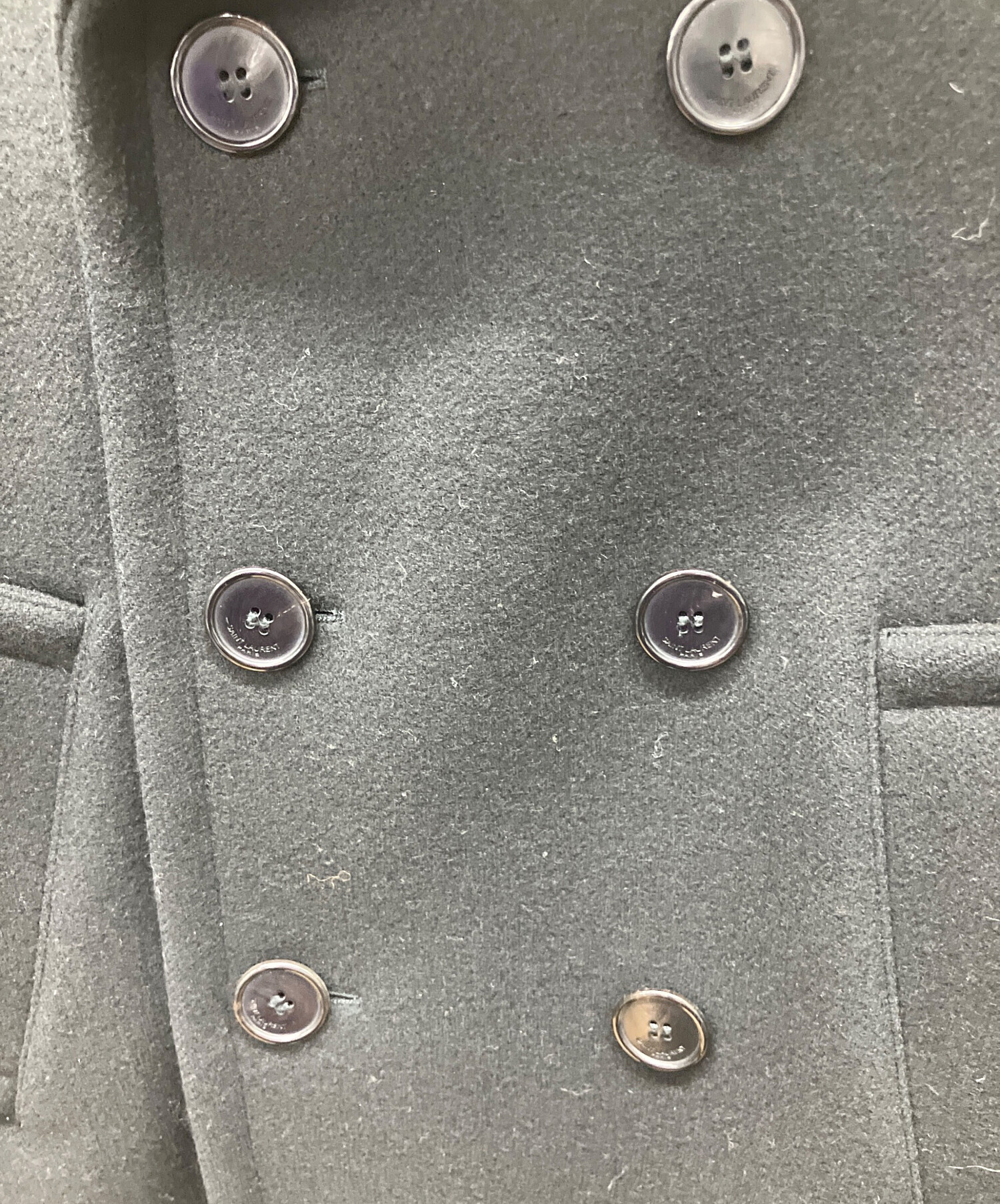 SAINT LAURENT PARIS クラシックキャビン マリンPコート 46 SAINT LAURENT PARIS クラシックキャビン マリンPコート 46 wine