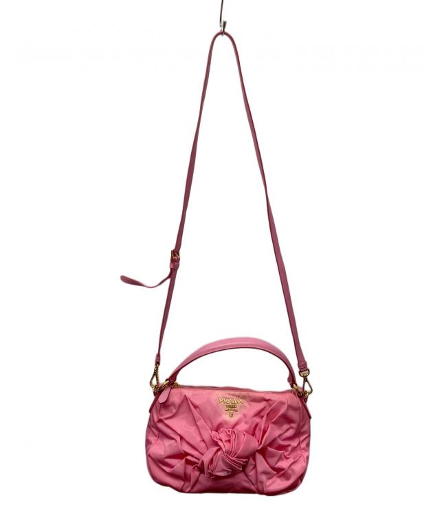 プラダ　PRADA ハンドバッグ　ブリュイエール 2WAY ピンク　レザー 中古・古着通販】PRADA (プラダ) 2WAYバッグ ピンク｜ブランド・古着