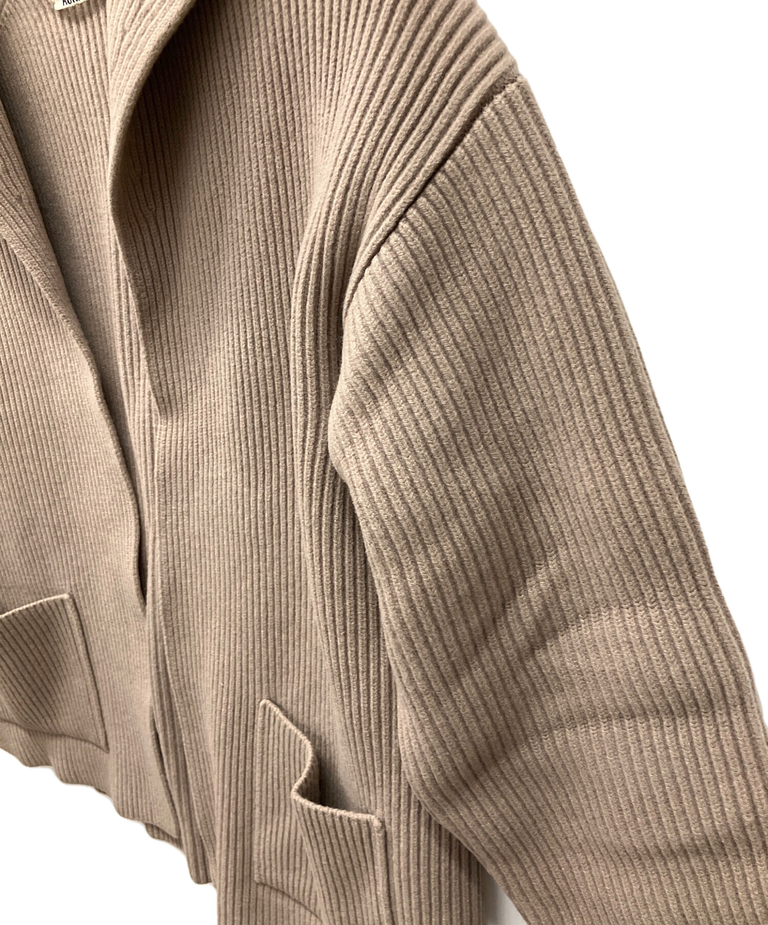 中古・古着通販】AURALEE (オーラリー) 厚手カーディガン ベージュ