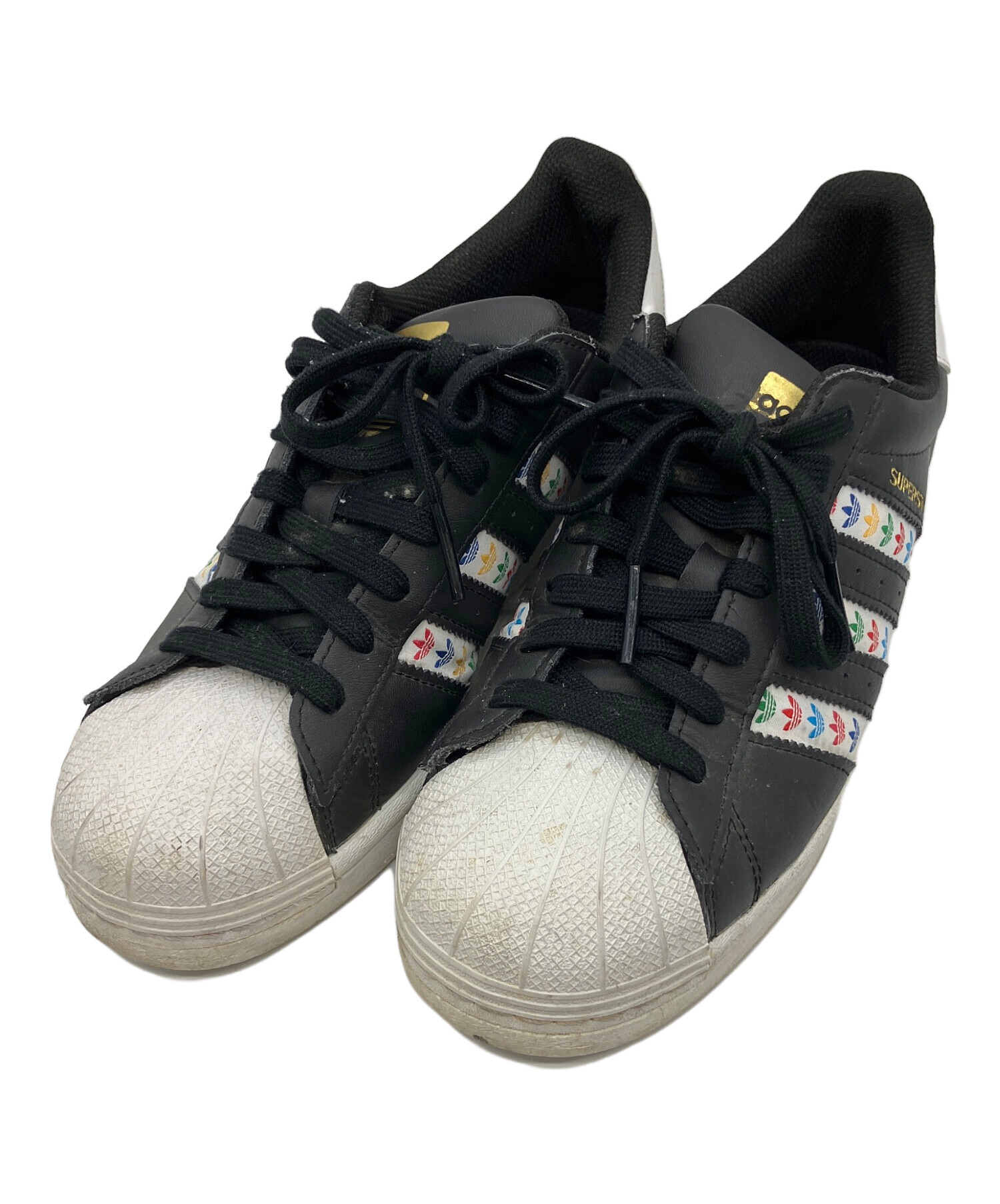 中古・古着通販】adidas (アディダス) スニーカー ホワイト×ブラック 