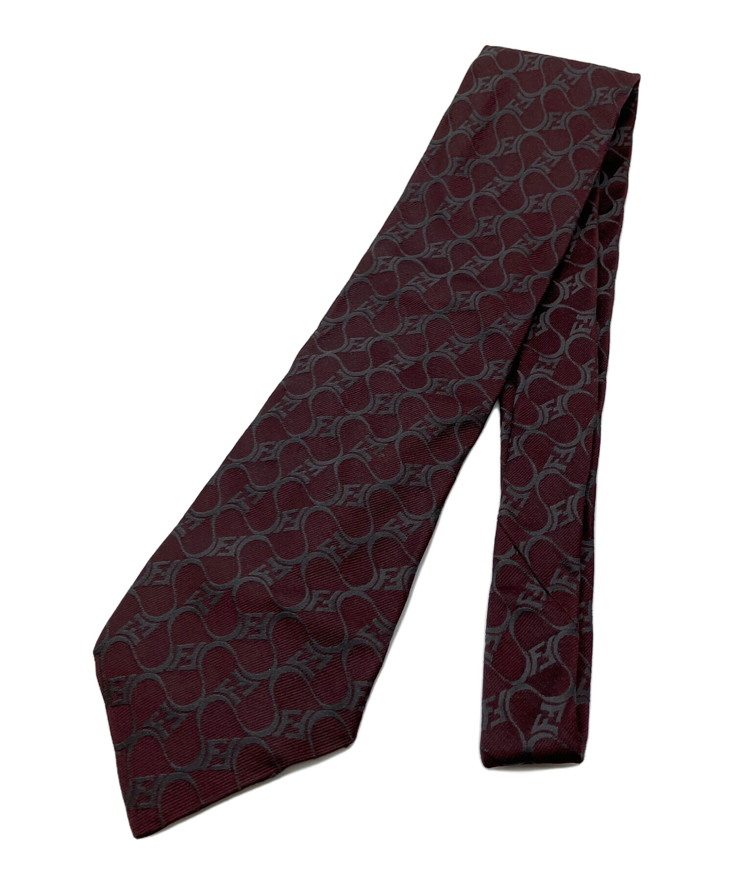 中古・古着通販】FENDI (フェンディ) ネクタイ ワインレッド サイズ