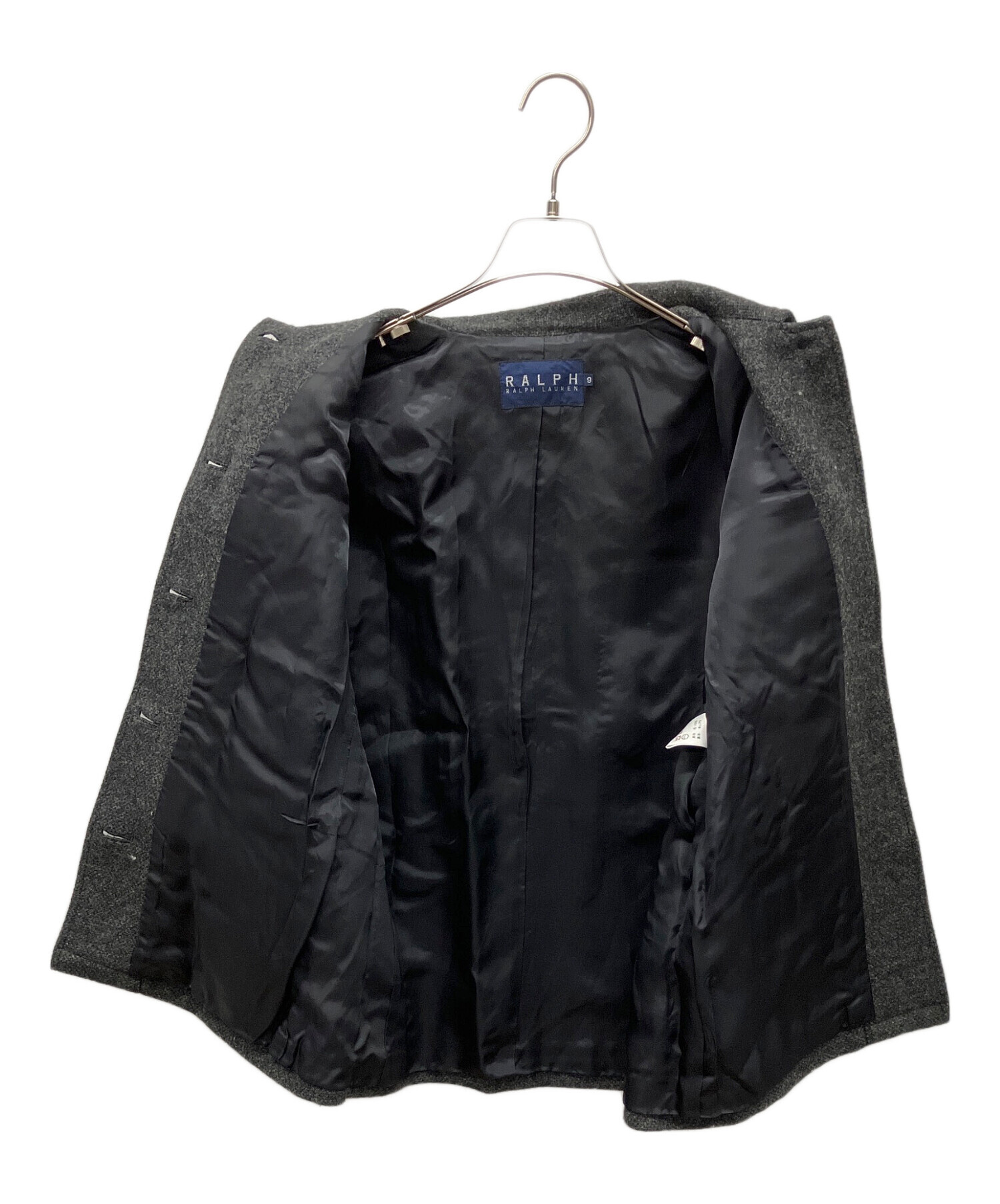 ラルフローレン Ralph Lauren pコート チャコールグレー 中古・古着通販】RALPH LAUREN (ラルフローレン) Pコート グレー