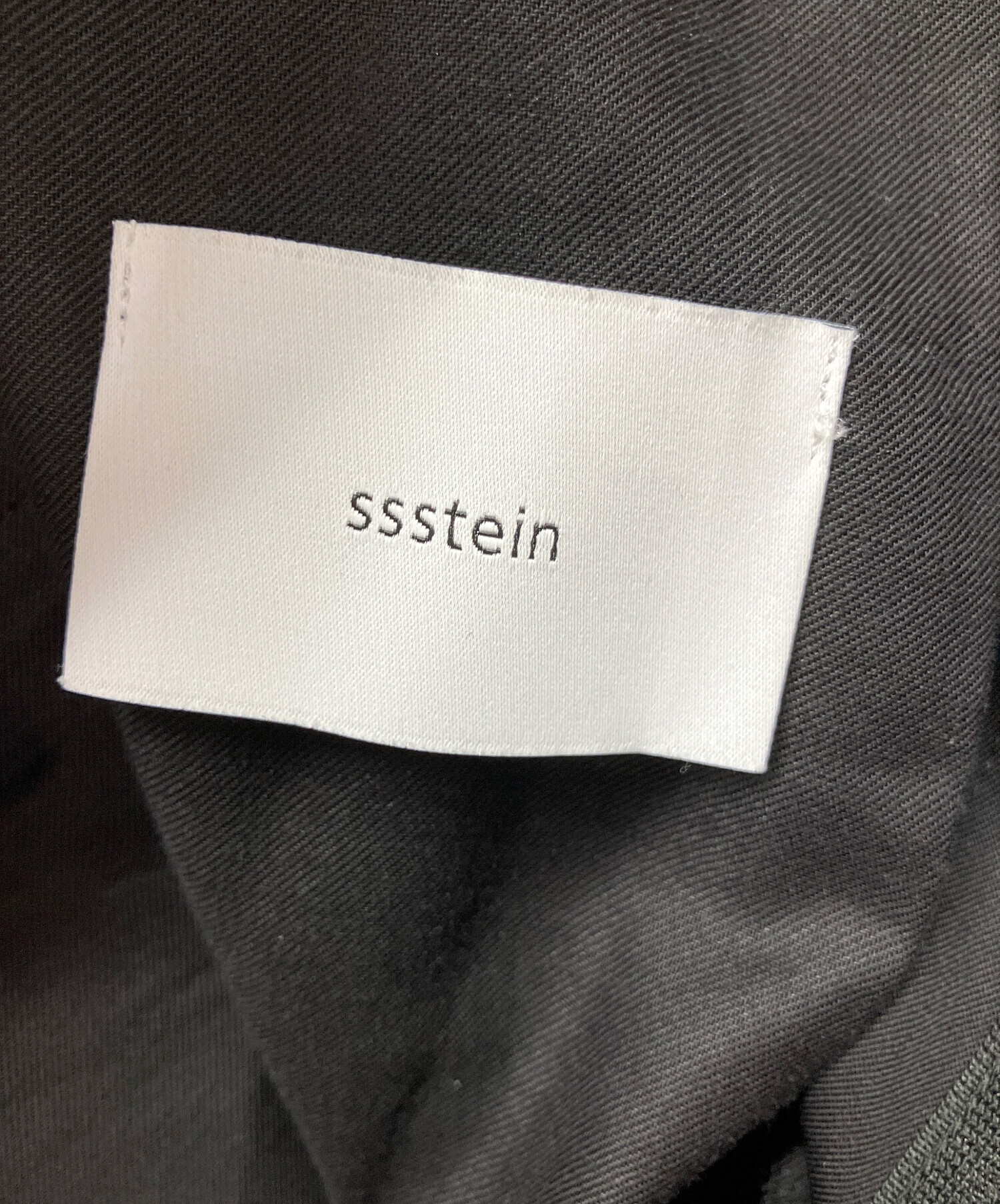 中古・古着通販】ssstein (シュタイン) スラックス ブラック サイズ:S
