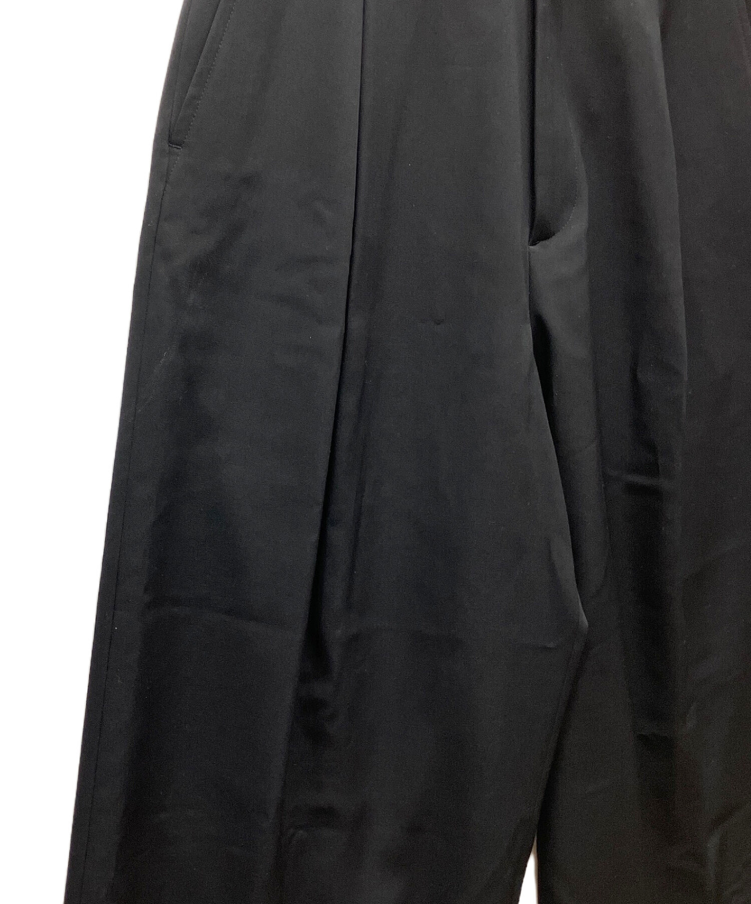 中古・古着通販】ssstein (シュタイン) スラックス ブラック サイズ:S