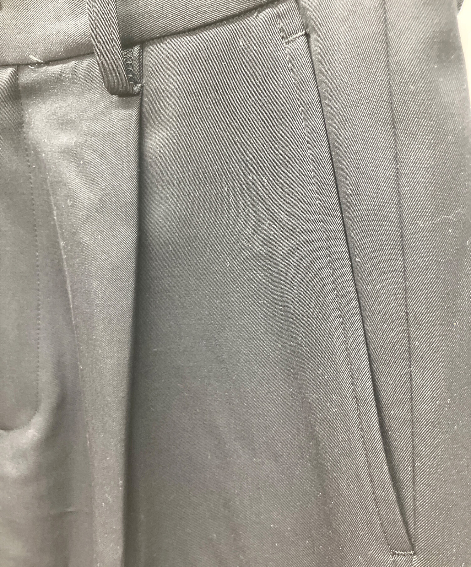 中古・古着通販】ssstein (シュタイン) スラックス ブラック サイズ:S