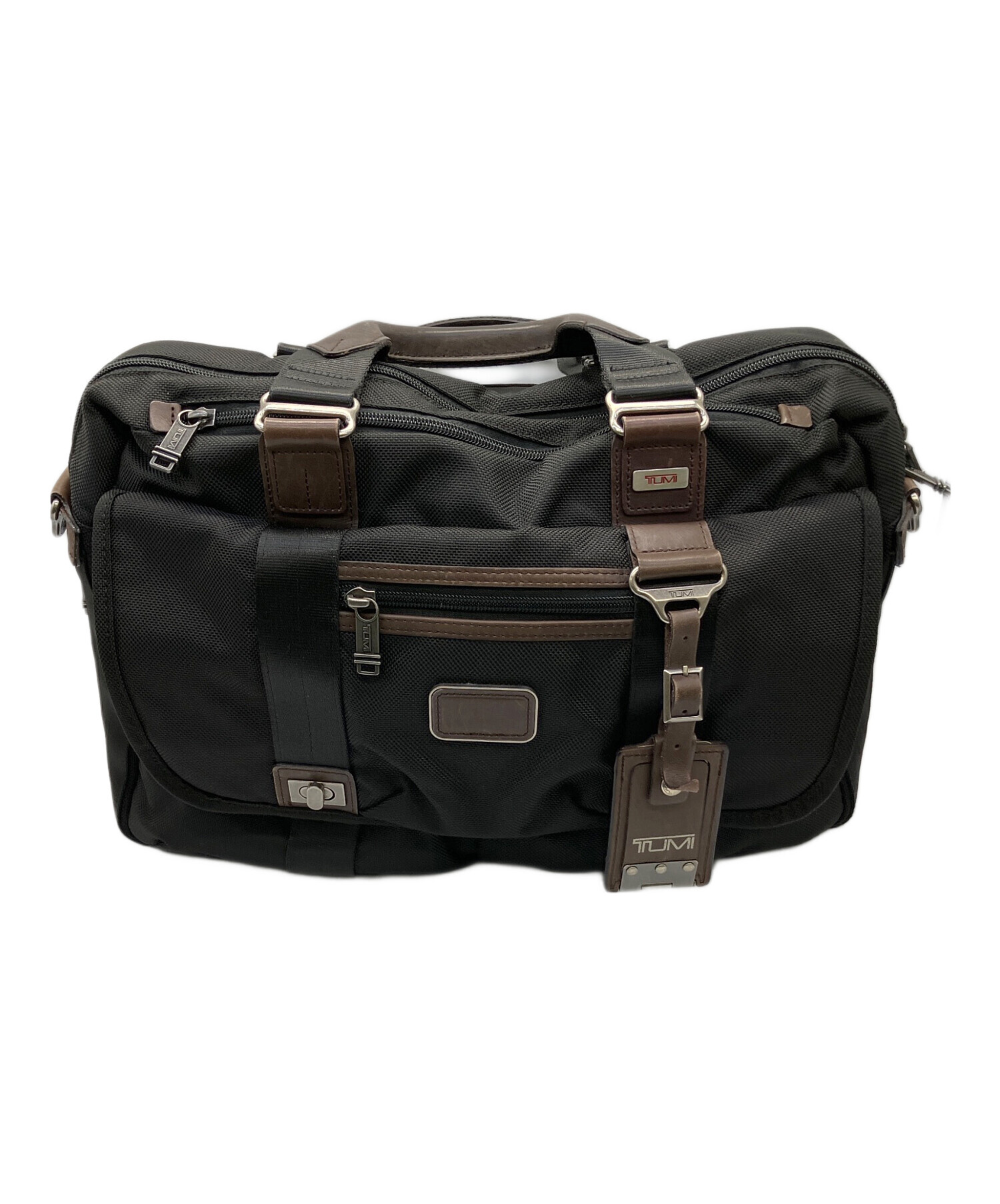 中古・古着通販】TUMI (トゥミ) ブリーフケース ブラック×ブラウン