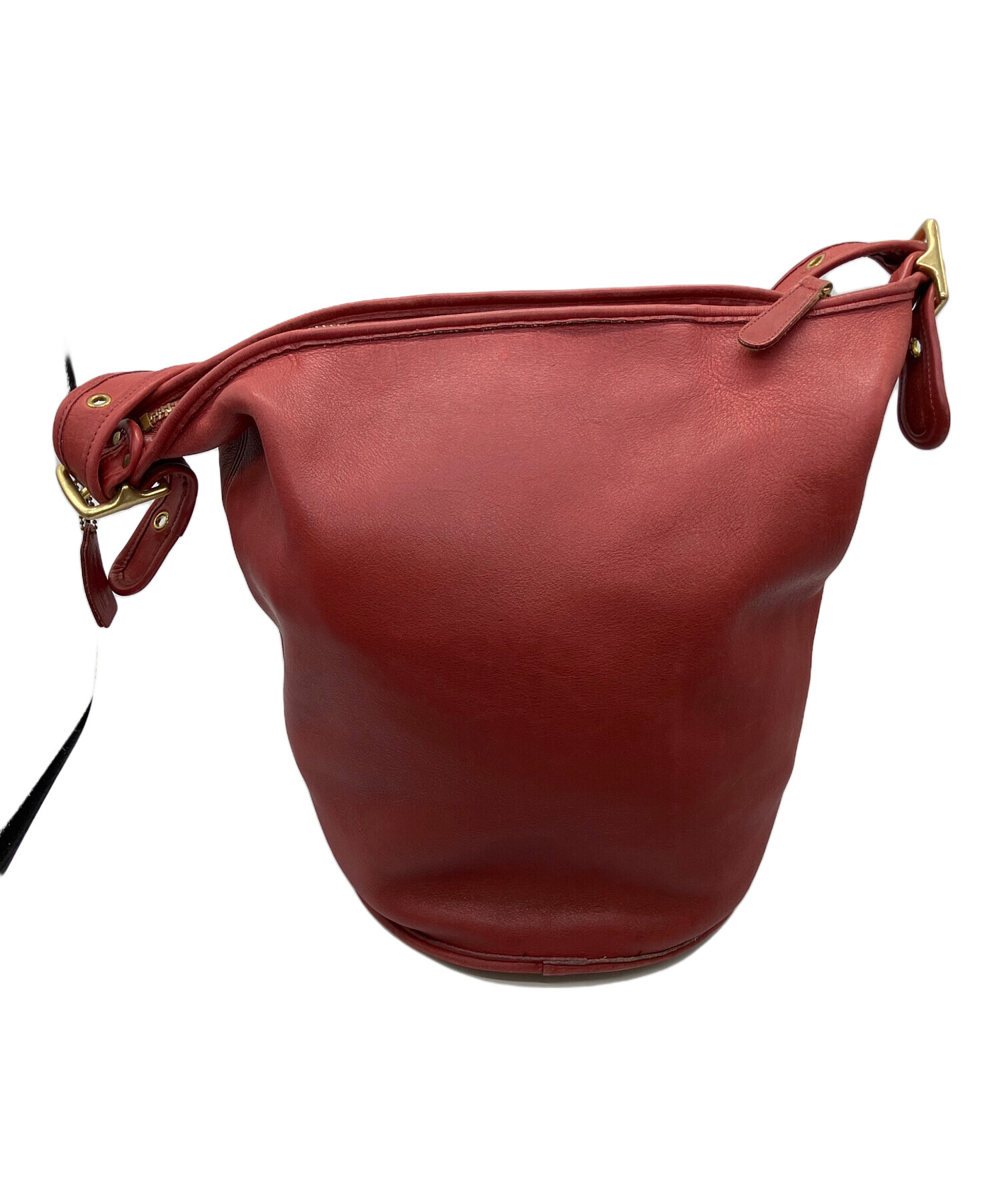 中古・古着通販】COACH (コーチ) レザーバッグ レッド｜ブランド・古着