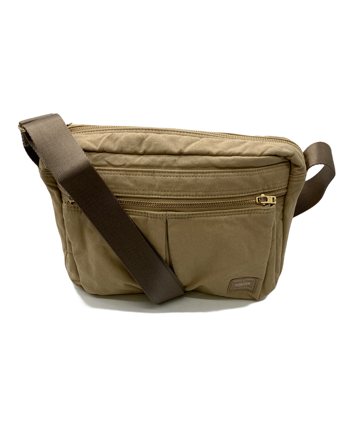 中古・古着通販】PORTER (ポーター) ショルダーバッグ ベージュ 