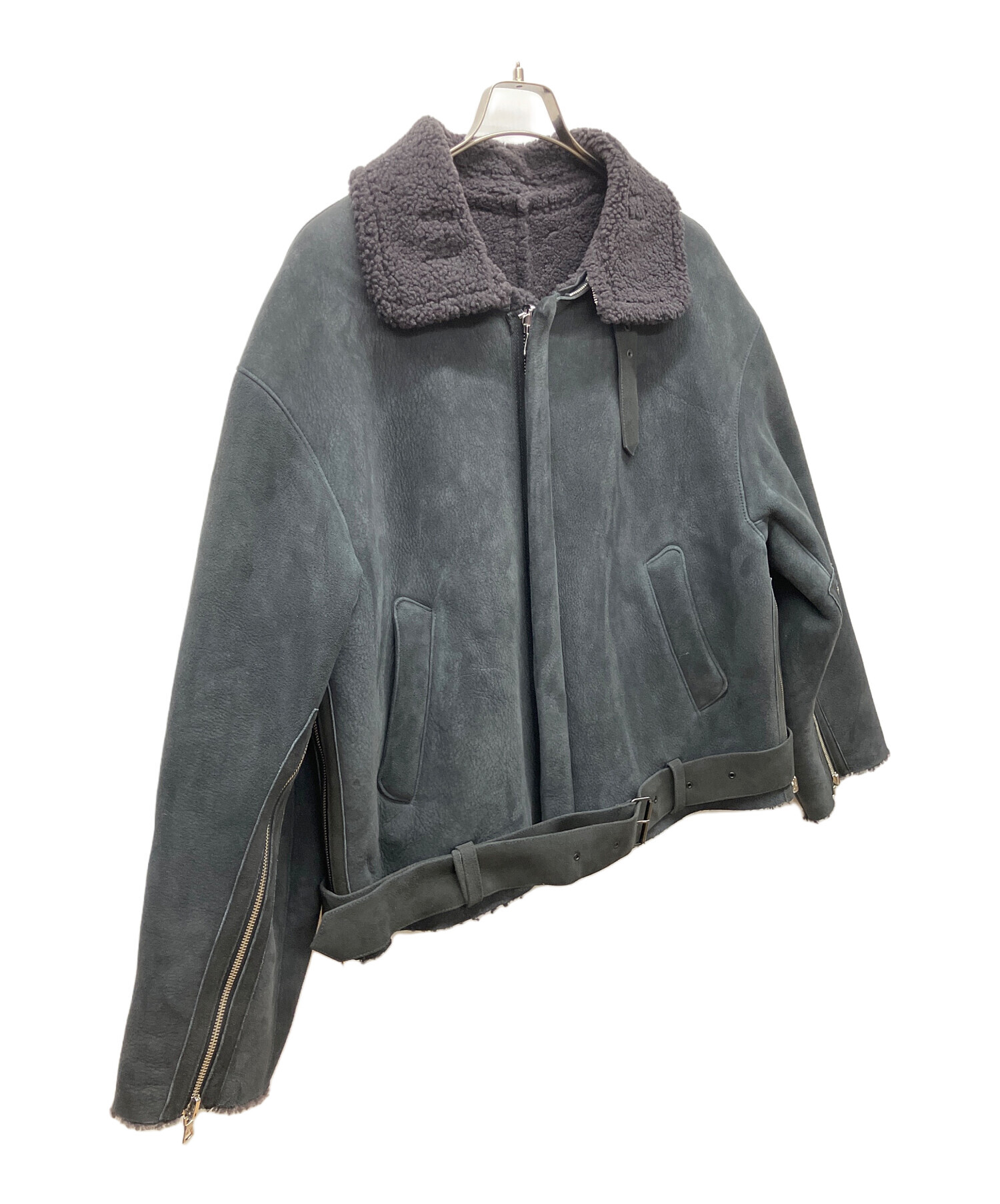 中古・古着通販】YOKE (ヨーク) ムートンジャケット ブラック サイズ:L