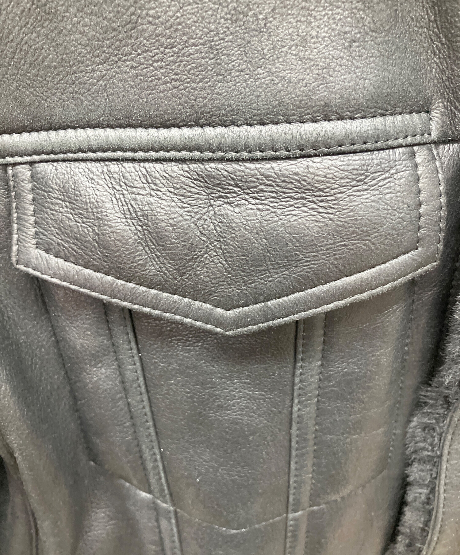 中古・古着通販】theory (セオリー) ムートンジャケット ブラック