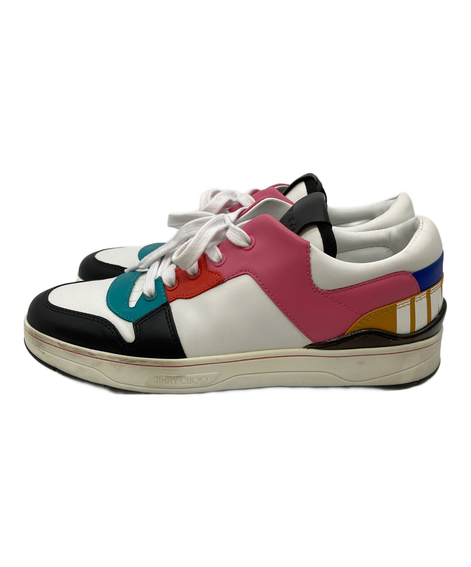 中古・古着通販】JIMMY CHOO (ジミーチュウ) FLORENT ホワイトマルチ