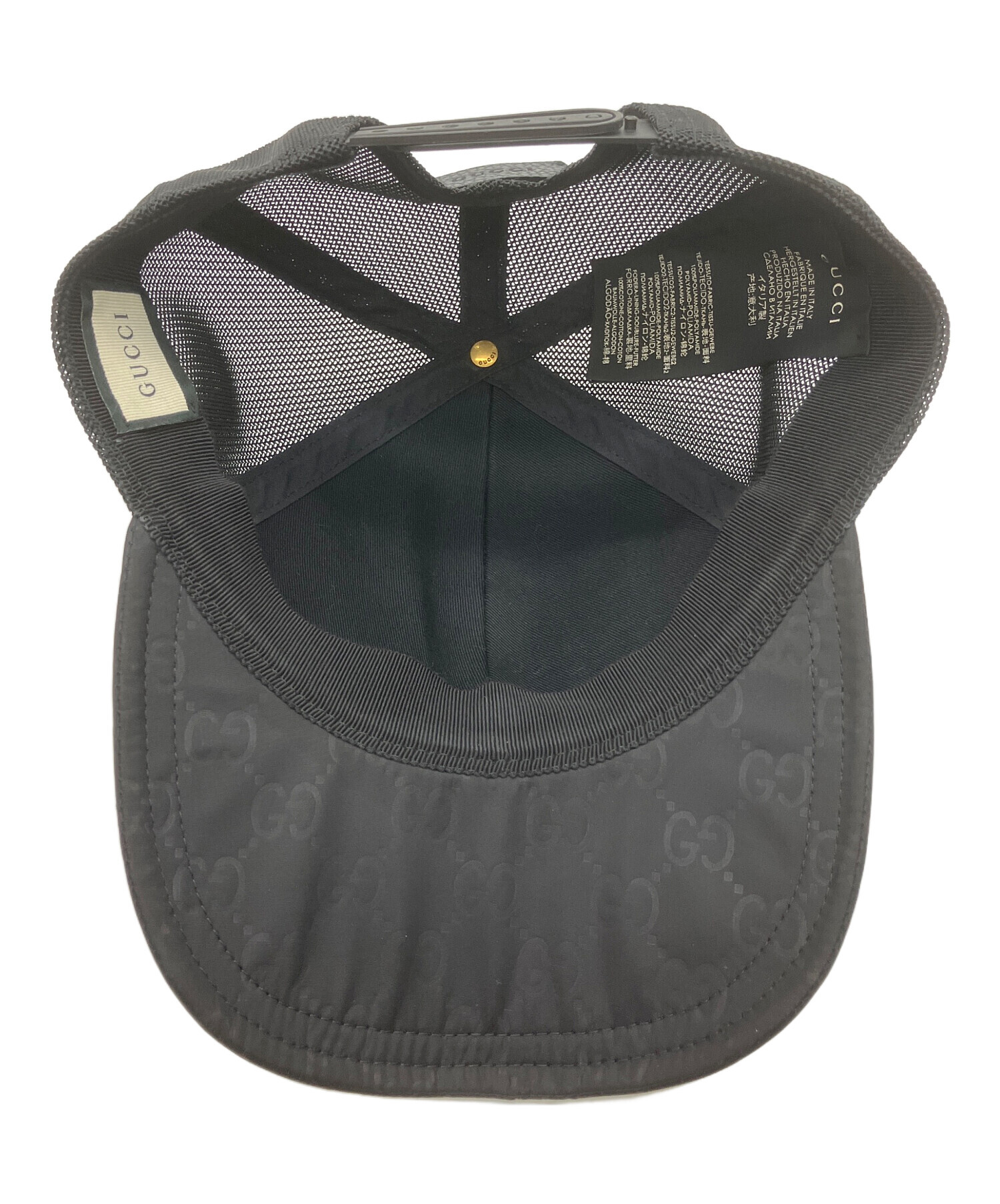 中古・古着通販】GUCCI (グッチ) メッシュキャップ ブラック｜ブランド