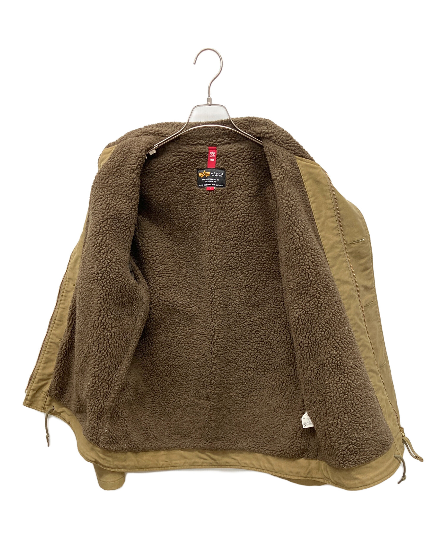 中古・古着通販】ALPHA (アルファ) デッキジャケット オリーブ サイズ