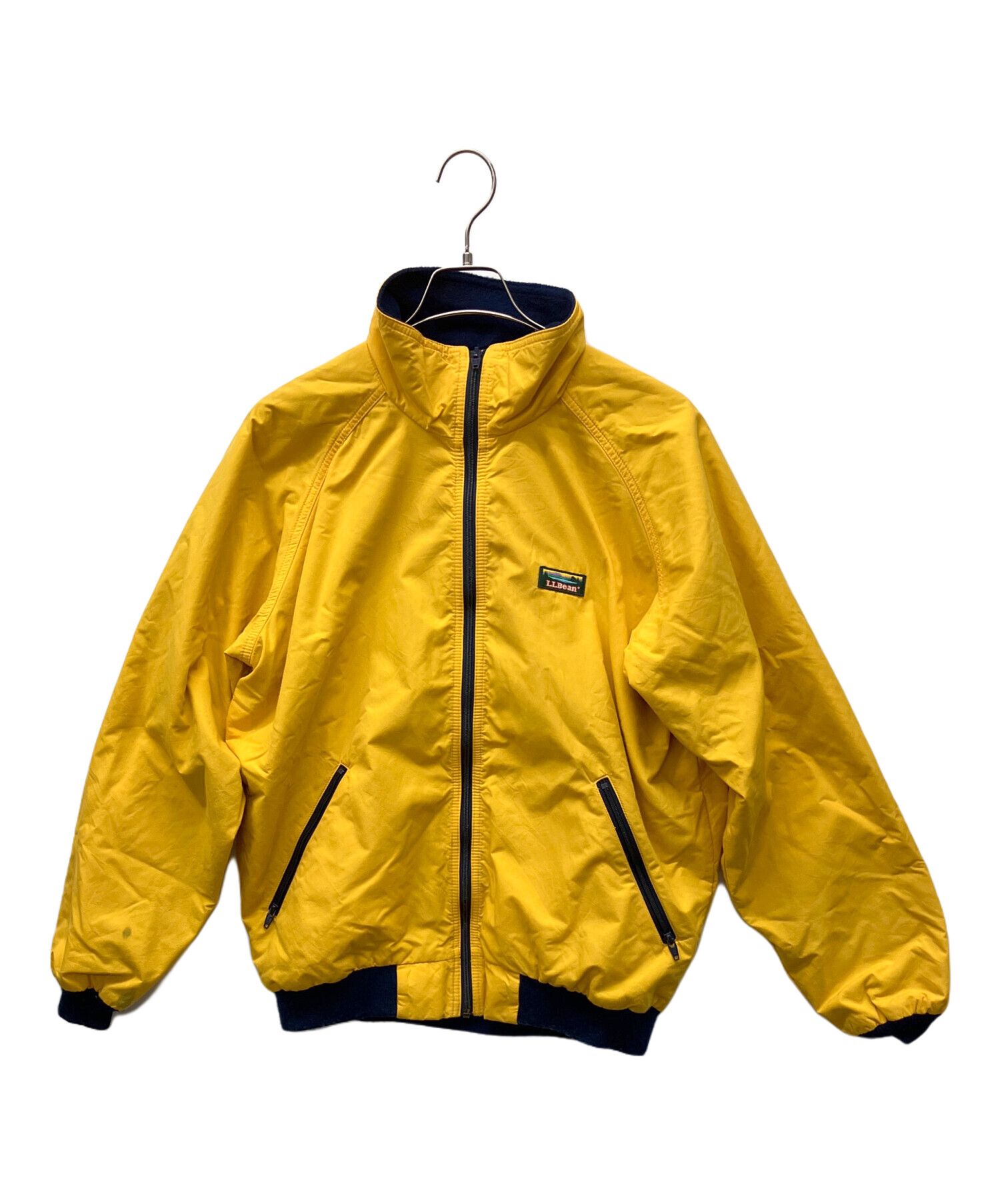 エルエルビーン L.L.Bean ブルゾン サイズL グレー×グリーン×ライトブルー メンズ 冬物 ジャケット (エルエルビーン) ブルゾン エルエルビーン 襟 00s エル・エル・ビーン・セーター・フリース・フルジップ・ジャケット