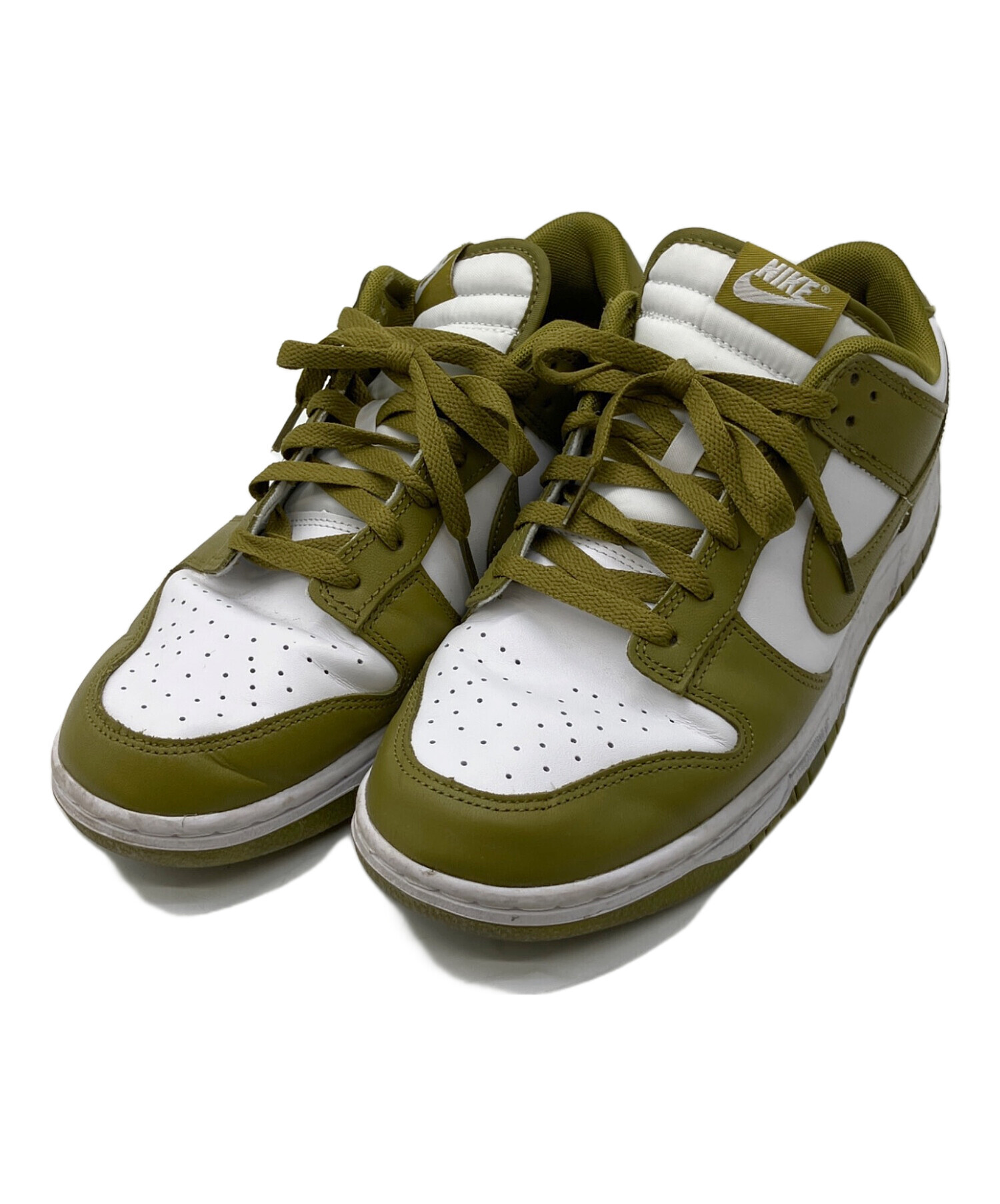 中古・古着通販】NIKE (ナイキ) スニーカー ホワイト×オリーブ サイズ 
