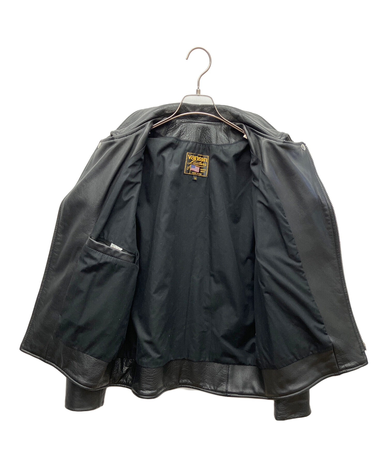 中古・古着通販】VANSON (バンソン) ダブルライダースジャケット