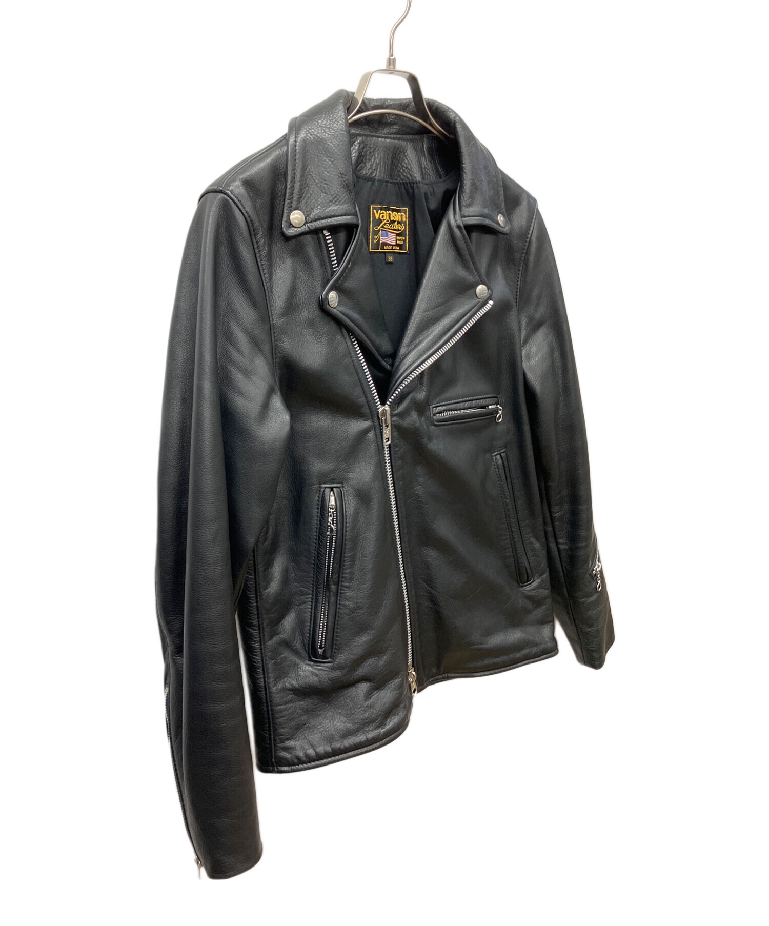 中古・古着通販】VANSON (バンソン) ダブルライダースジャケット