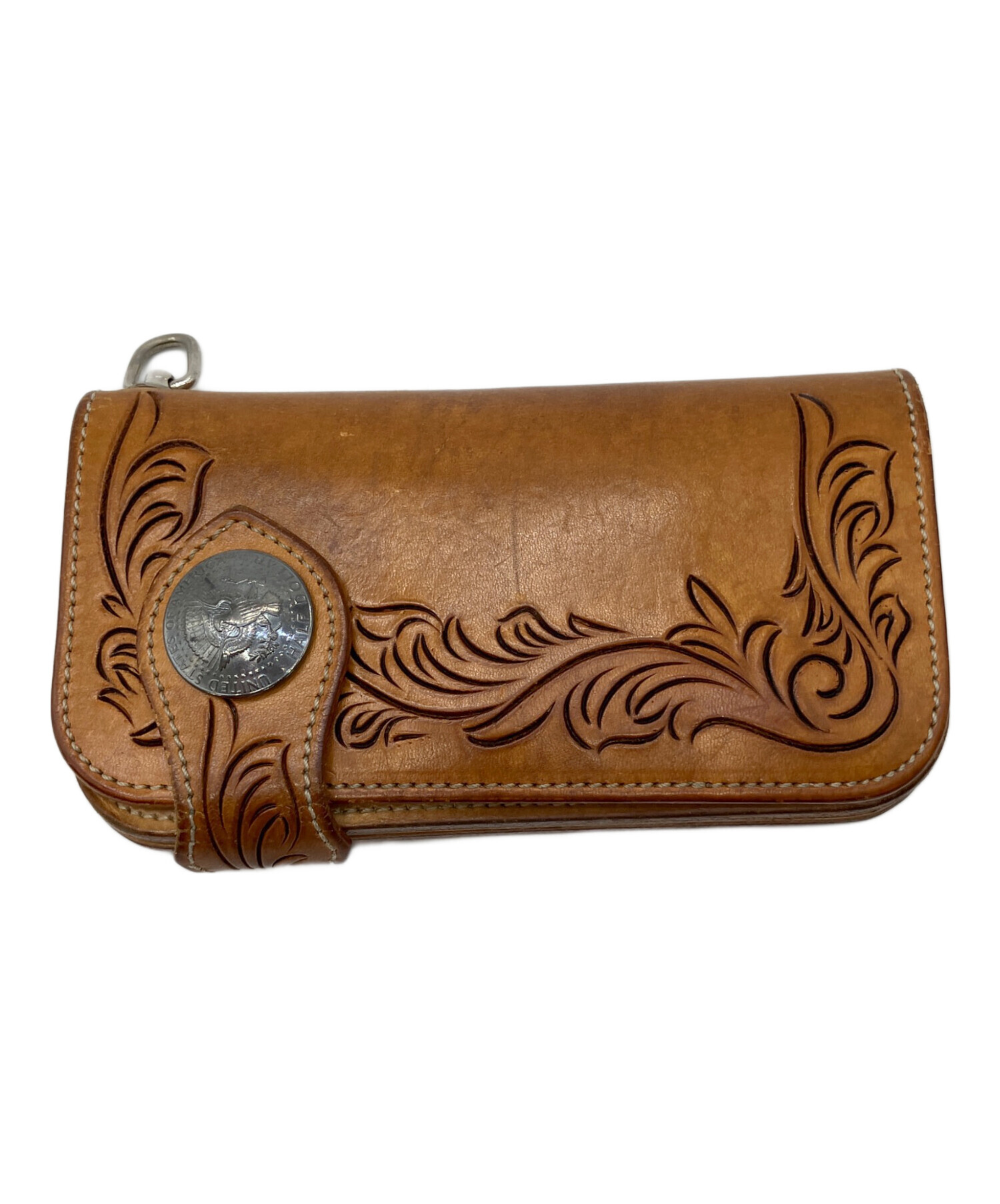 中古・古着通販】KC's LEATHER CRAFT (ケーシーズ) 長財布 ブラウン